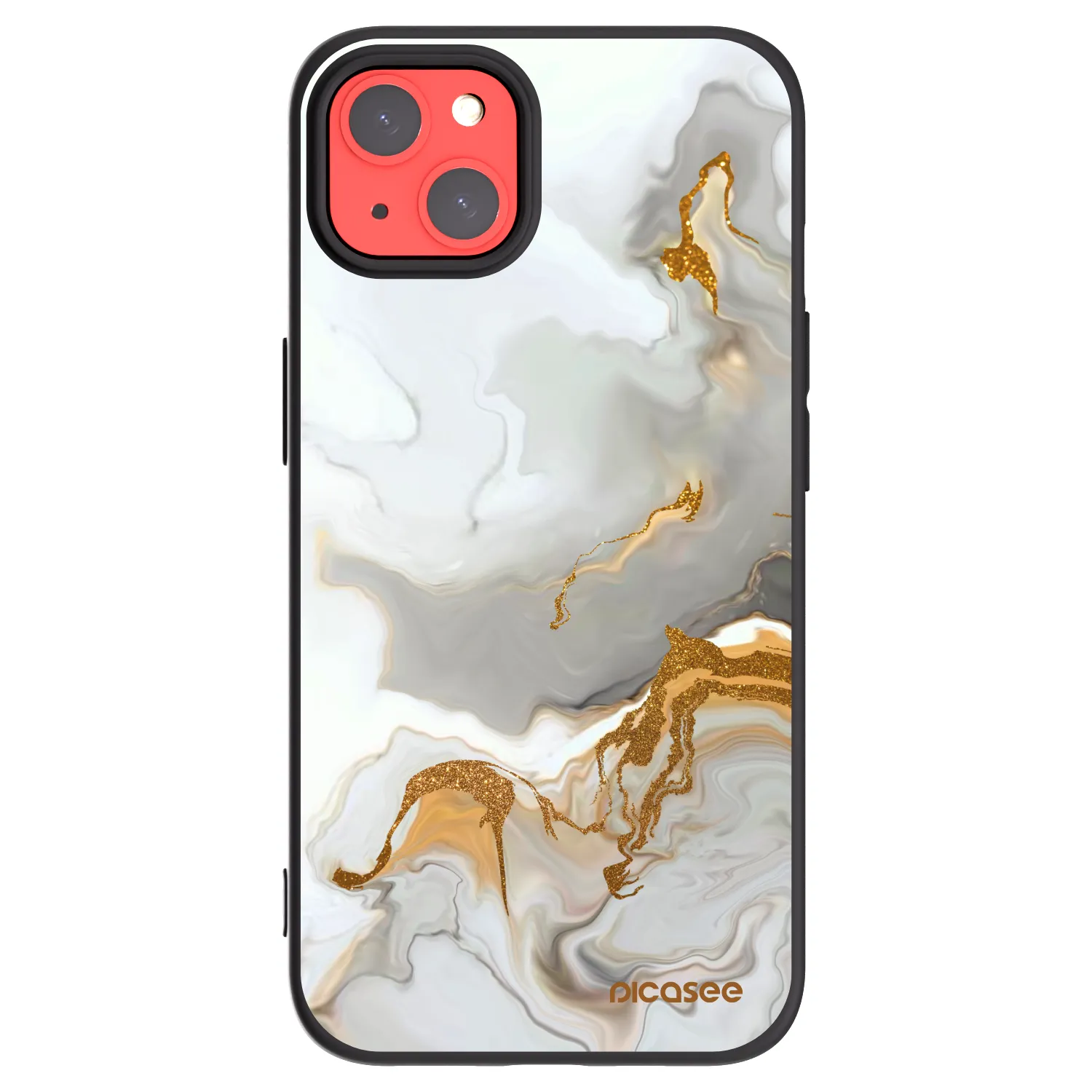 Picasee silikonowe czarne etui na Apple iPhone 13 - Her