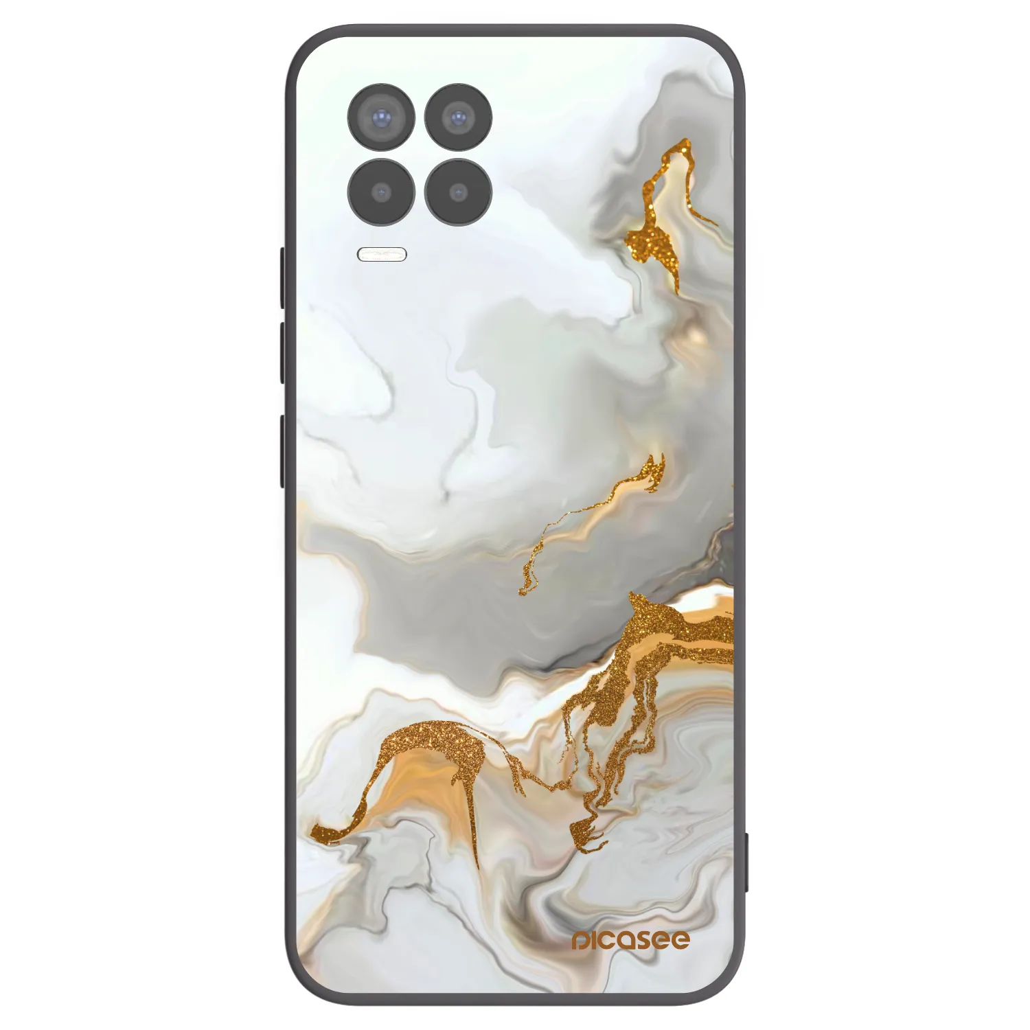 Picasee silikonowe czarne etui na Realme 8 Pro - Her
