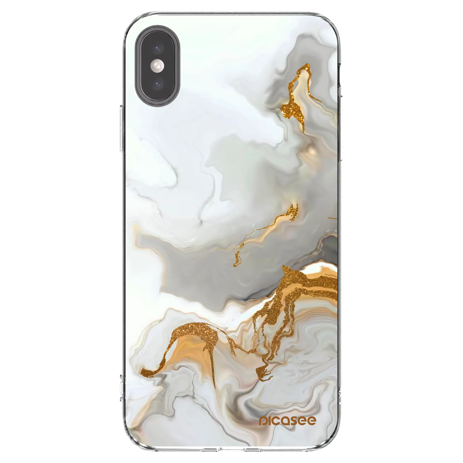 Picasee silikonowe przeźroczyste etui na Apple iPhone XS Max - Her