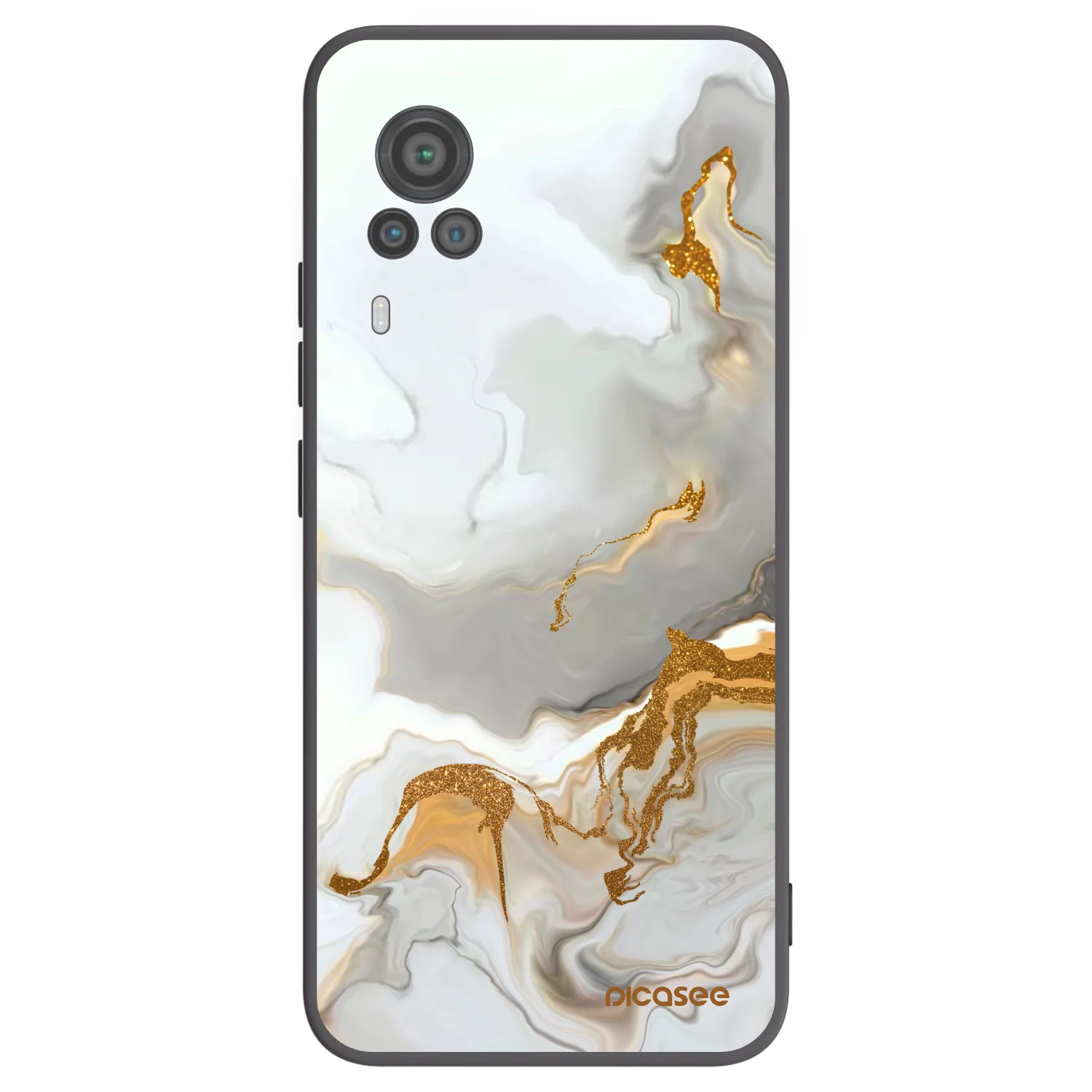 Picasee silikonowe czarne etui na Vivo X60 Pro 5G - Her