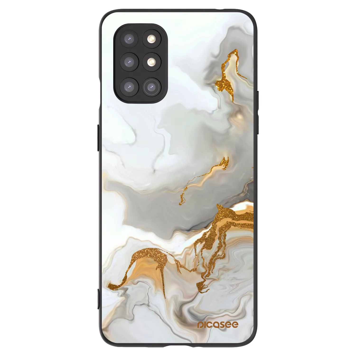 Picasee silikonowe czarne etui na OnePlus 8T - Her