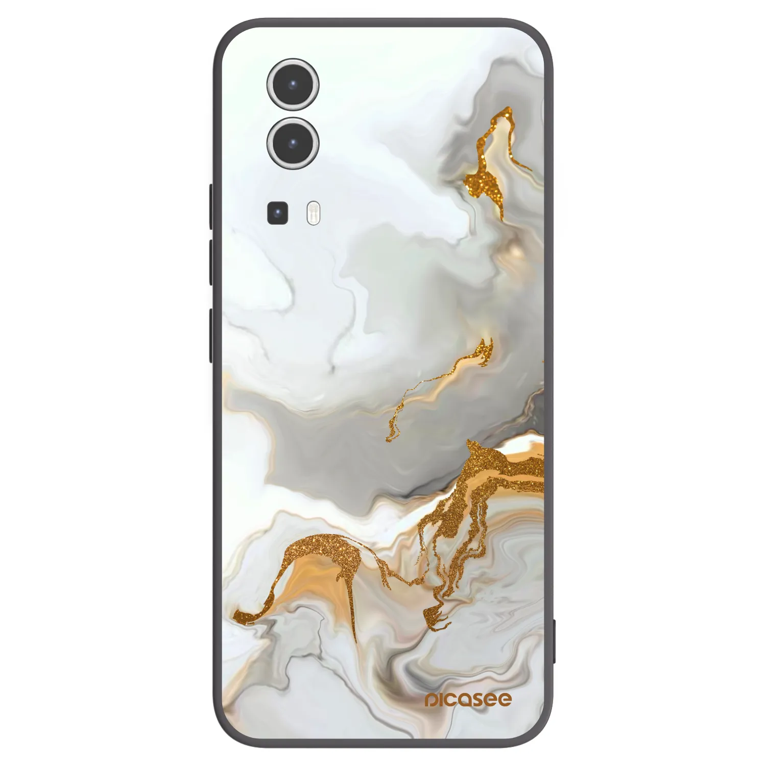 Picasee silikonowe czarne etui na Vivo Y72 5G - Her