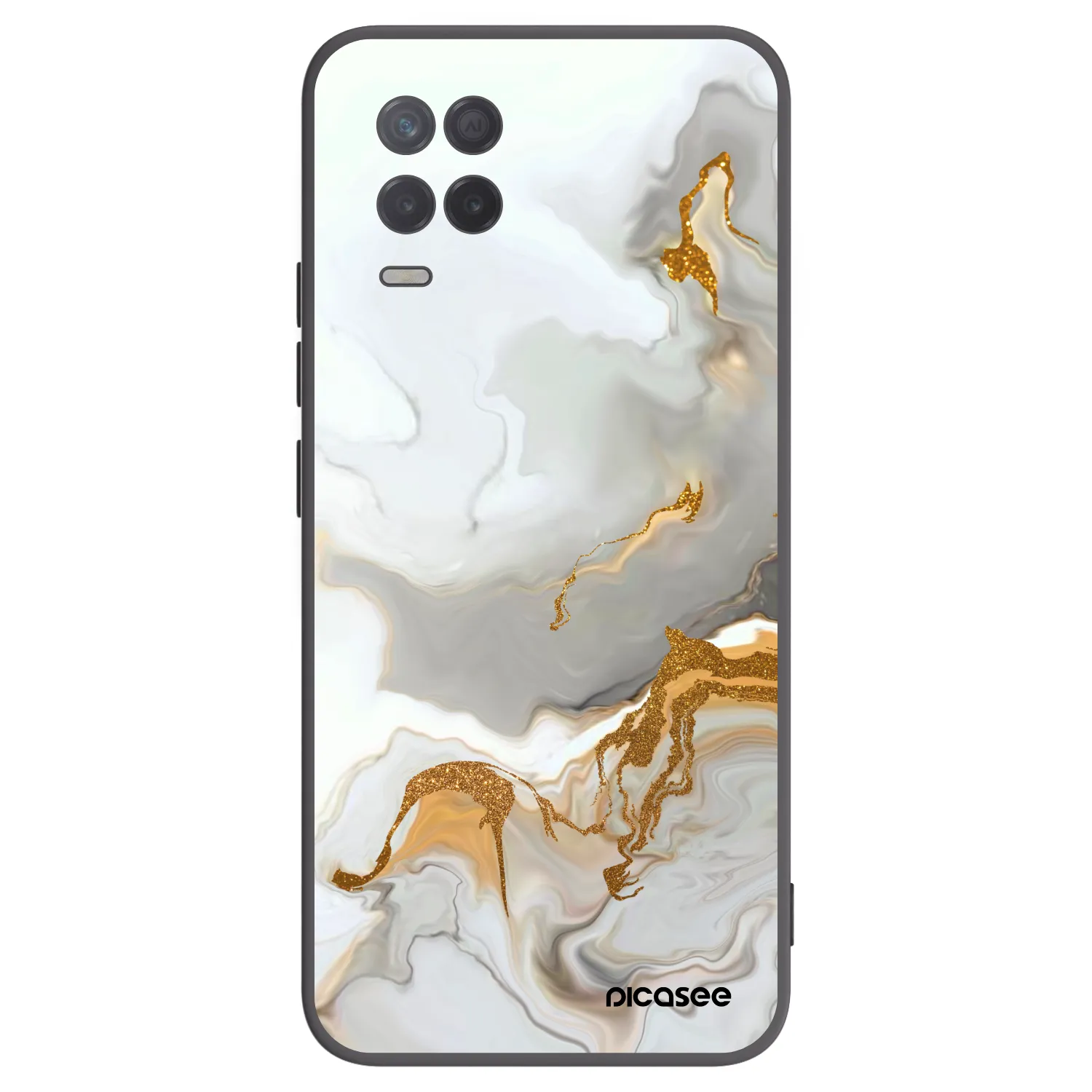 Picasee silikonowe czarne etui na Realme 8 5G - Her