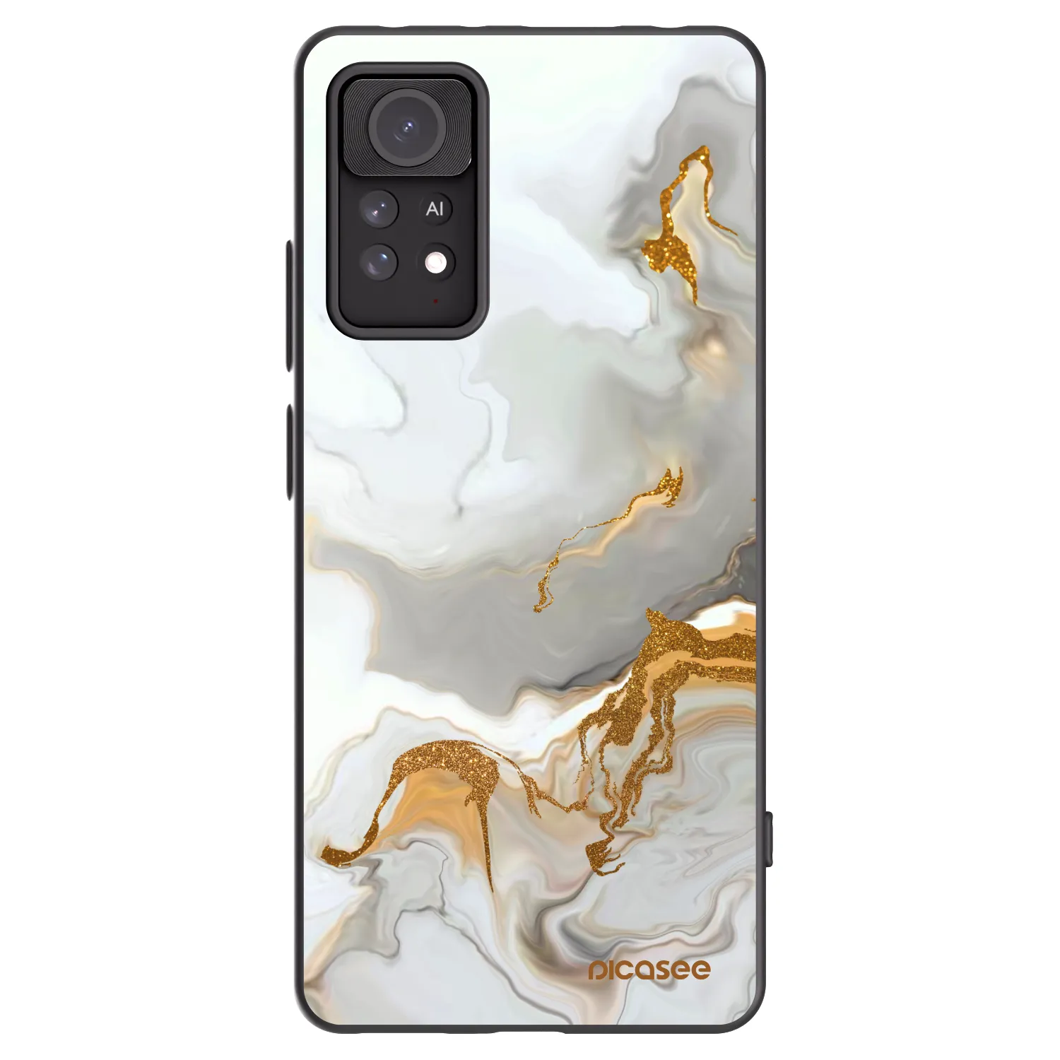 Picasee silikonowe czarne etui na Xiaomi Redmi Note 11 Pro - Her