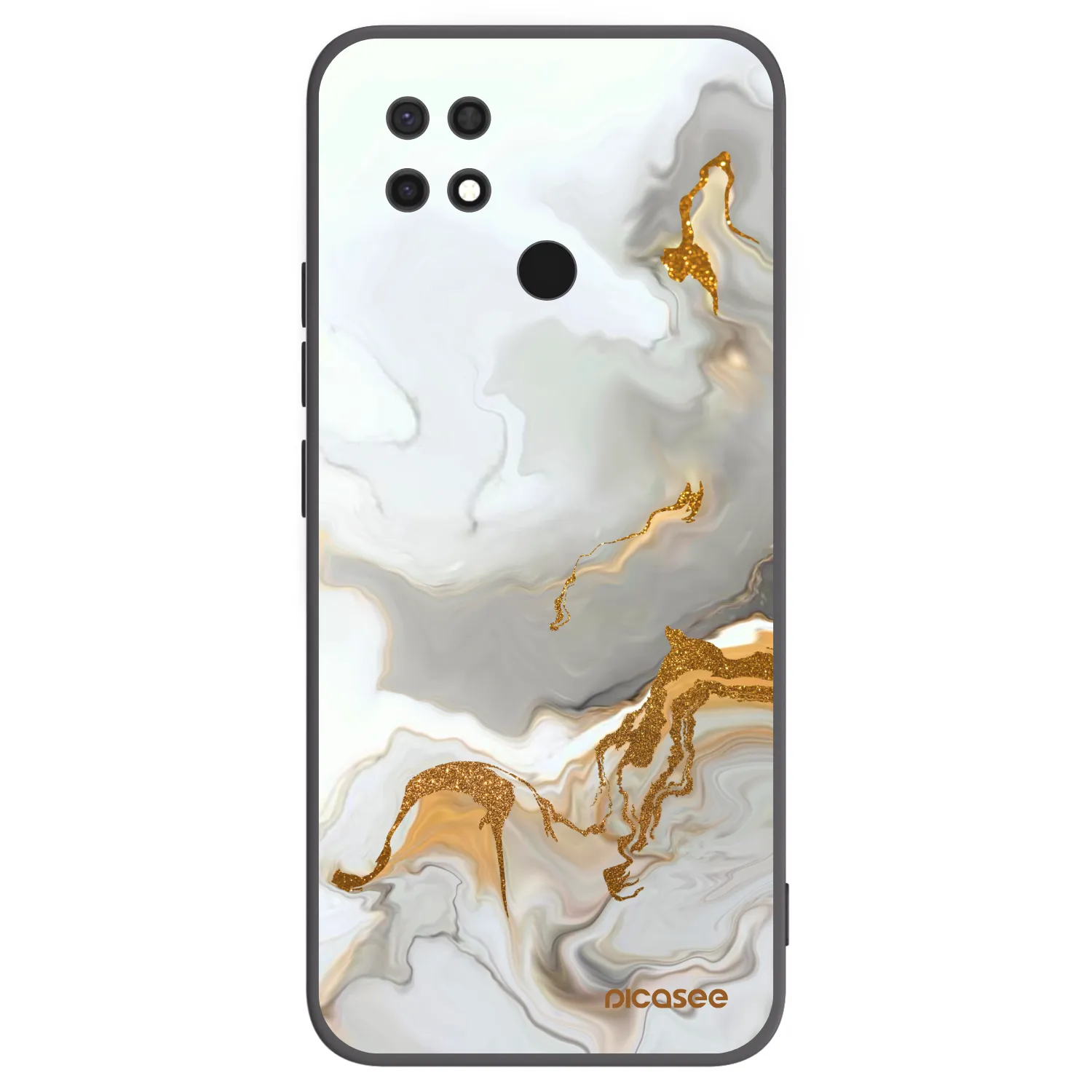 Picasee silikonowe czarne etui na Xiaomi Redmi 10C - Her