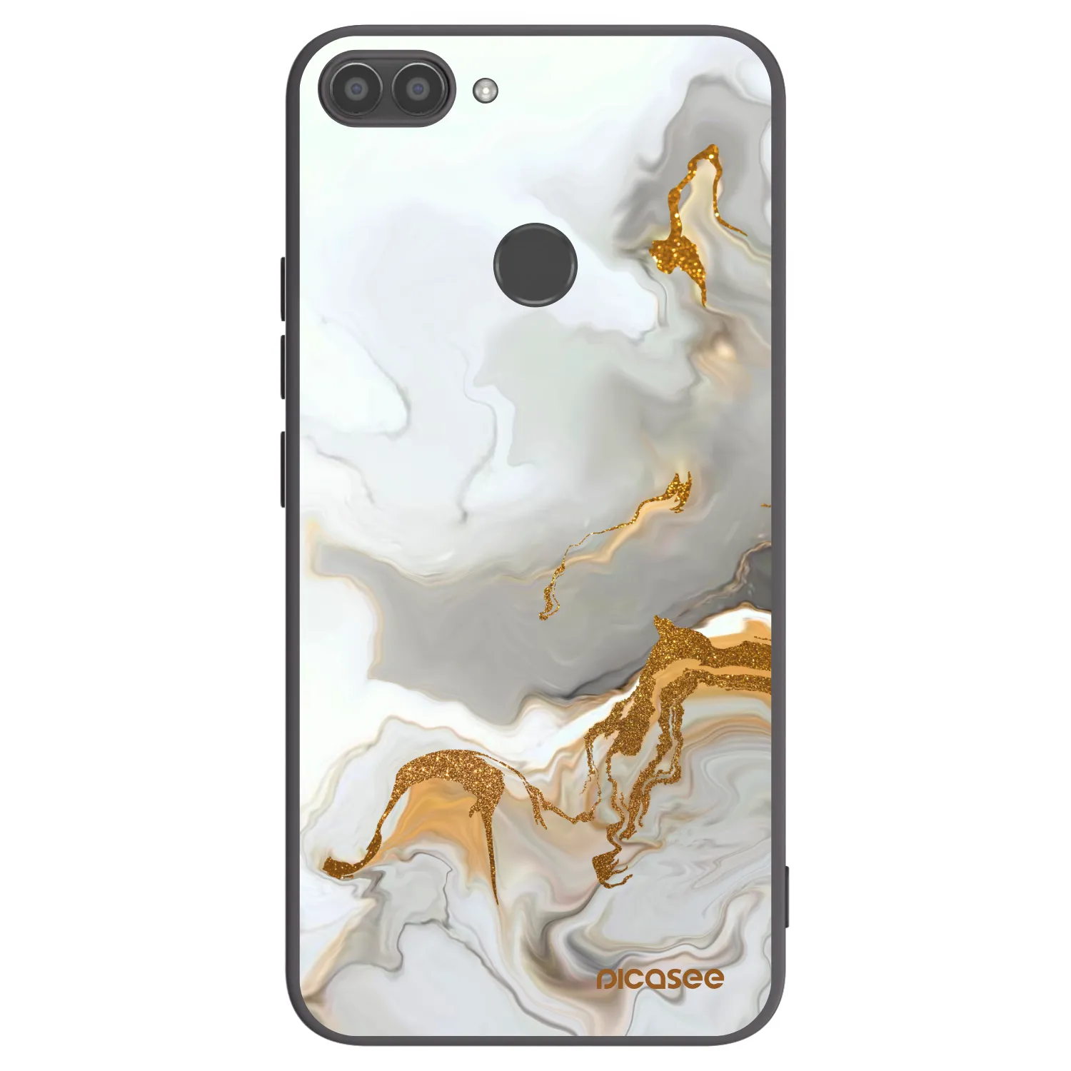 Picasee silikonowe czarne etui na Huawei P Smart - Her