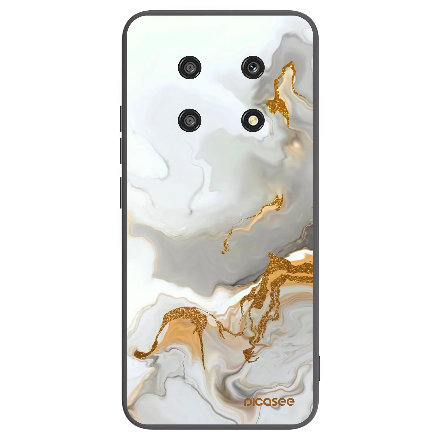 Picasee silikonowe czarne etui na Honor Magic4 Lite 5G - Her