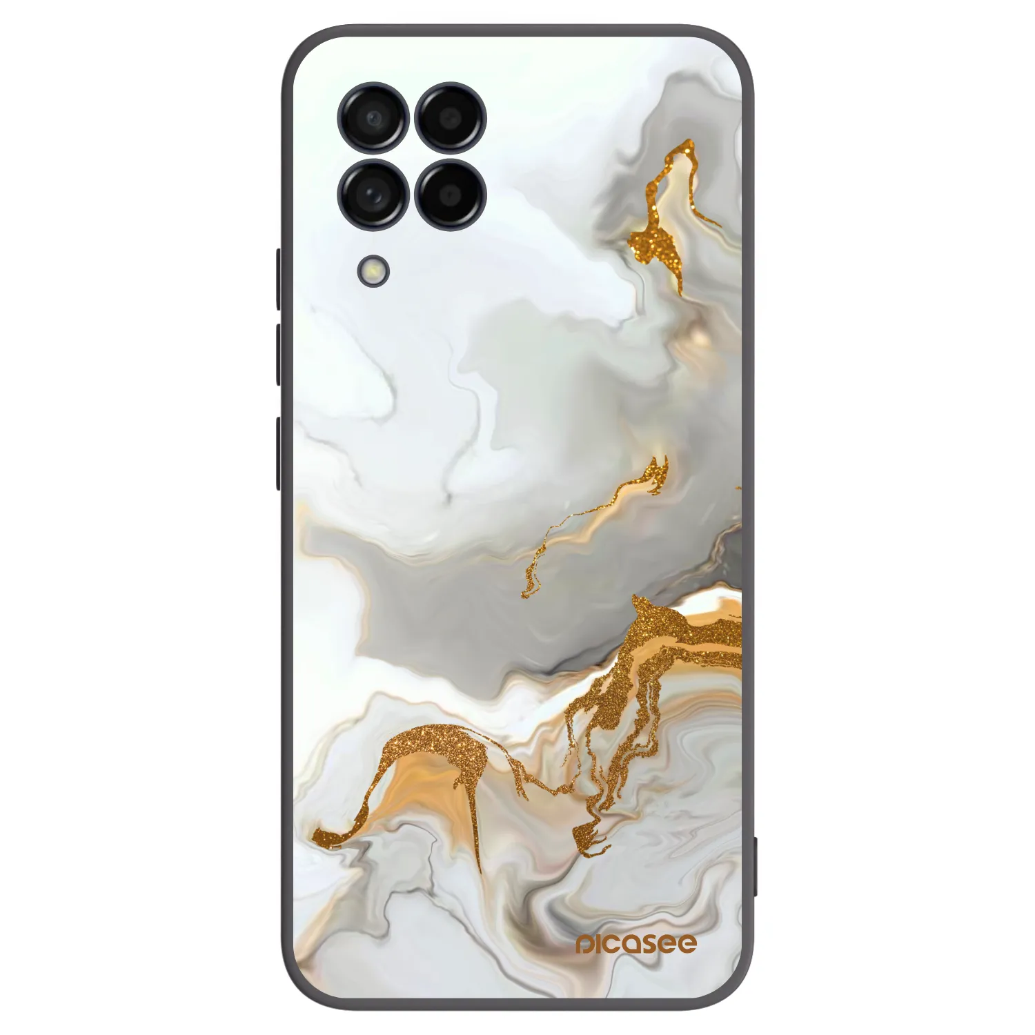 Picasee silikonowe czarne etui na Samsung Galaxy M53 5G - Her