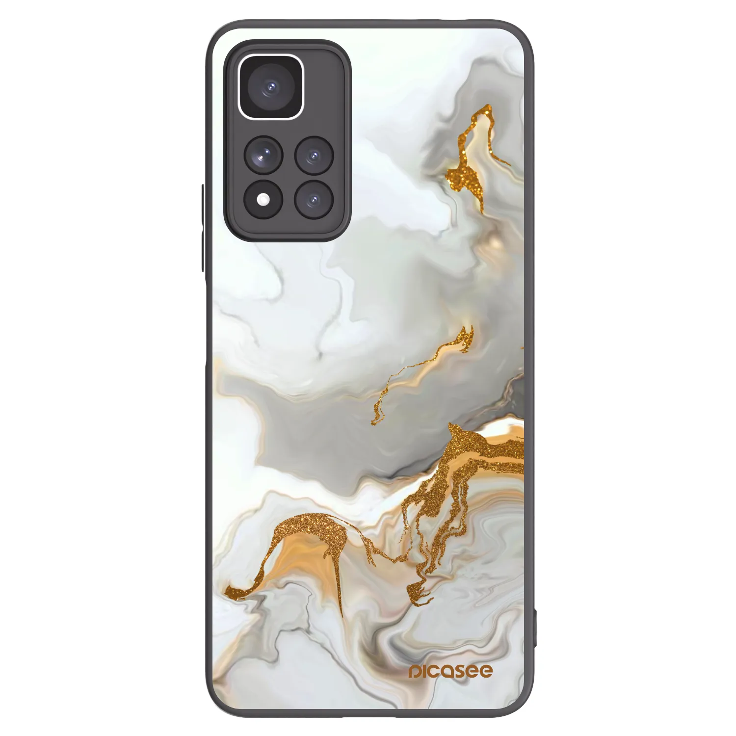 Picasee silikonowe czarne etui na Xiaomi Redmi Note 11 Pro+ 5G - Her