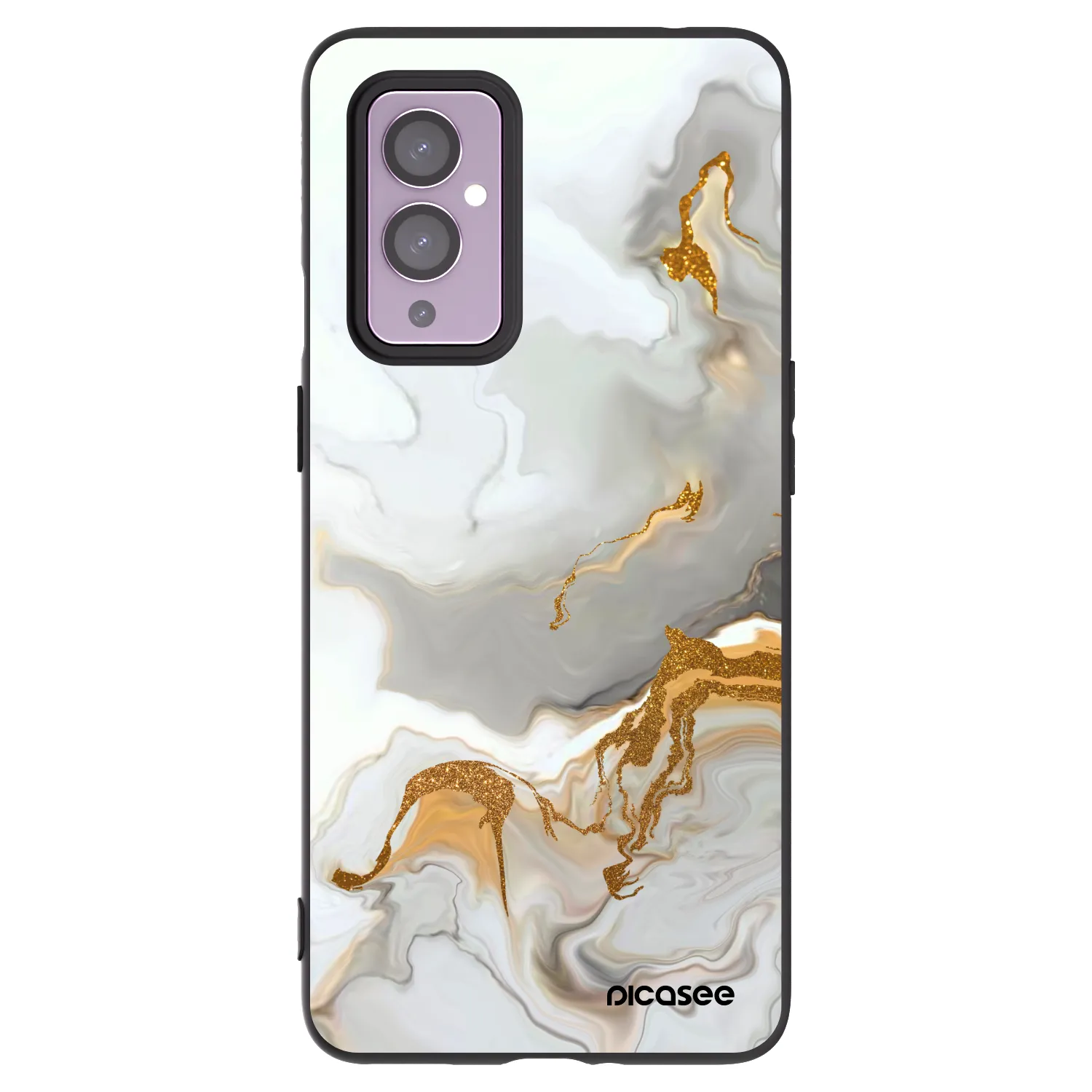 Picasee silikonowe czarne etui na OnePlus 9 - Her