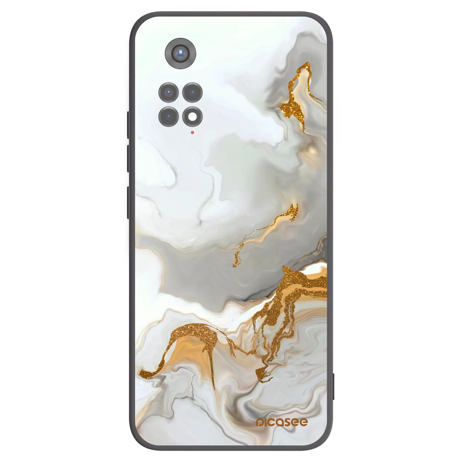 Picasee silikonowe czarne etui na Xiaomi Redmi Note 11S 5G - Her