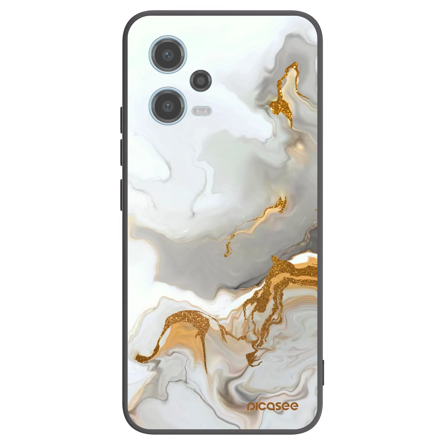 Picasee silikonowe czarne etui na Xiaomi Redmi Note 12 5G - Her