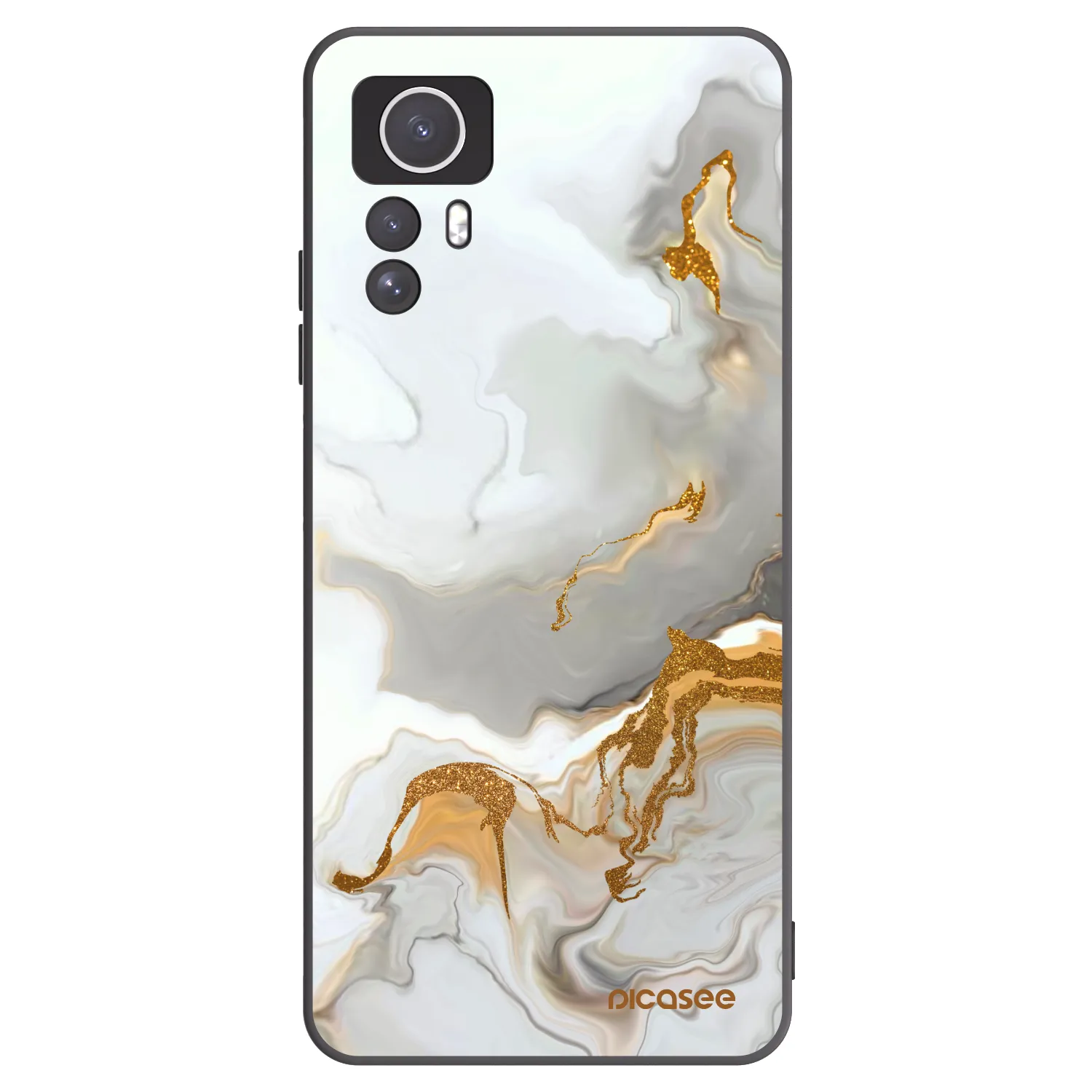 Picasee silikonowe czarne etui na Xiaomi Redmi Note 12S - Her