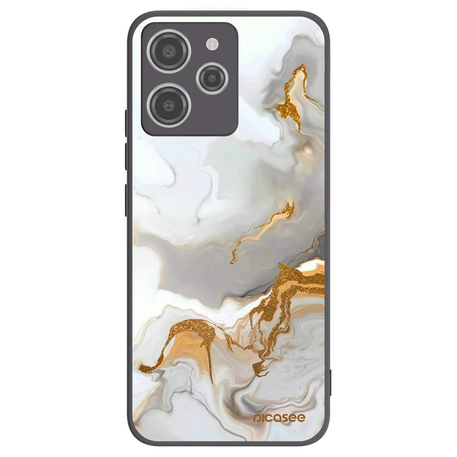 Picasee silikonowe czarne etui na Xiaomi Redmi 12 4G - Her