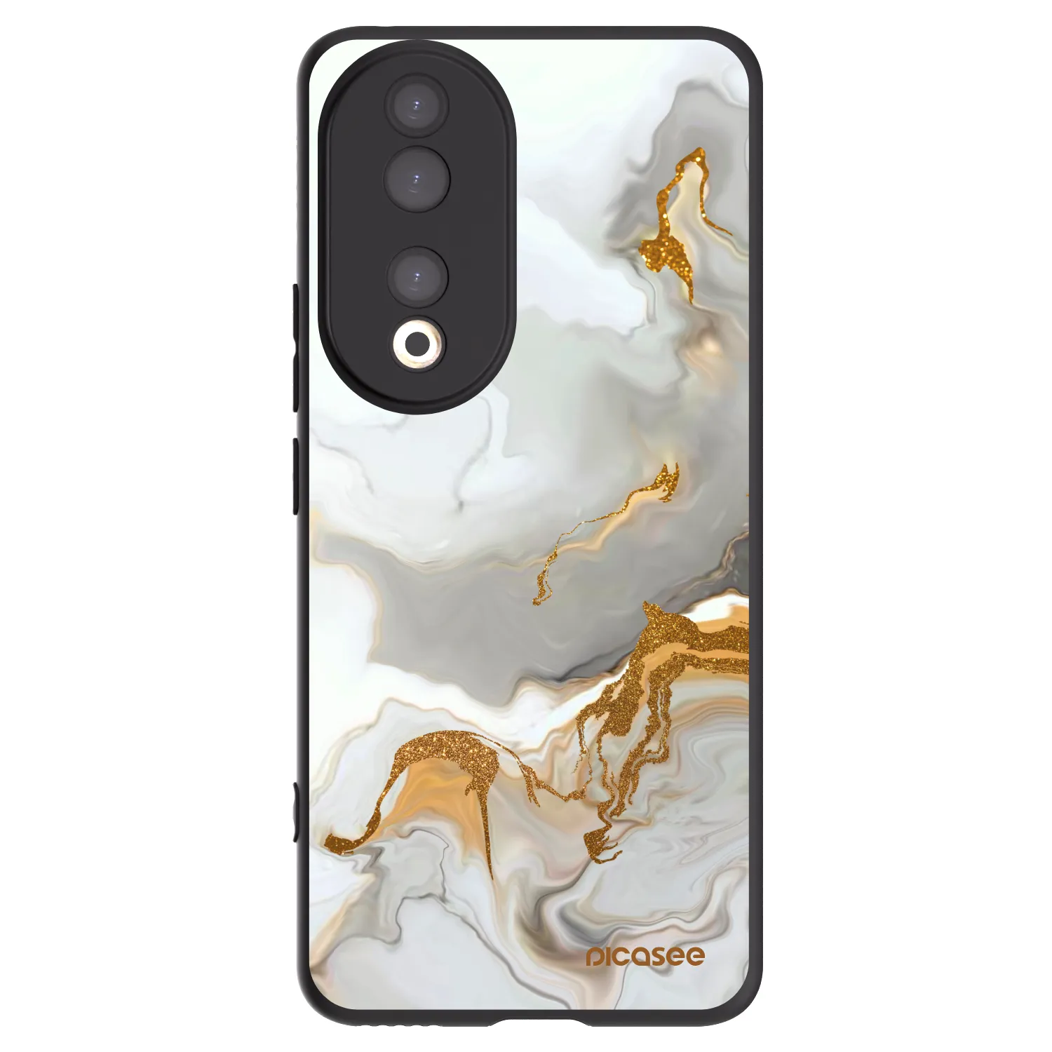 Picasee silikonowe czarne etui na Honor 90 5G - Her