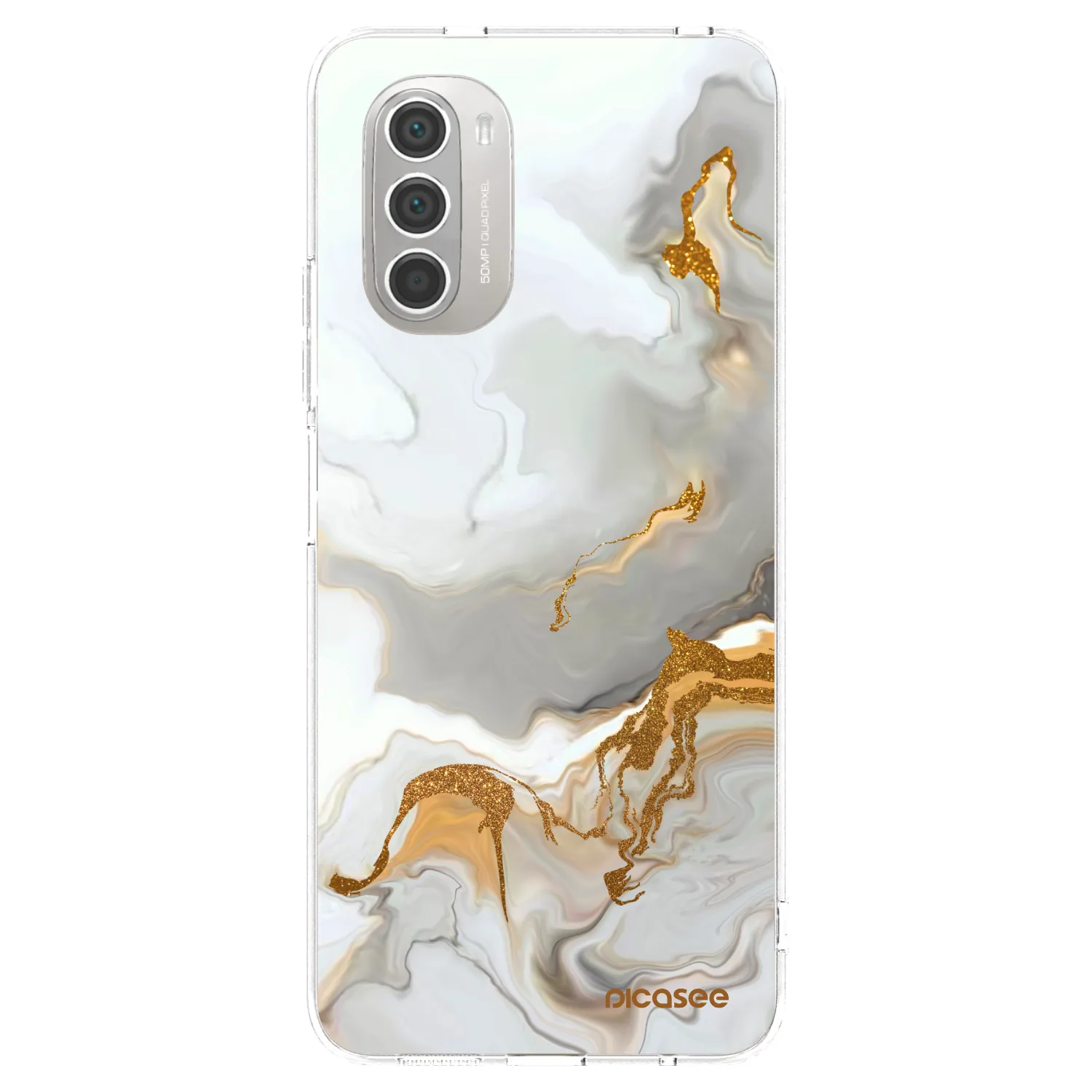 Picasee silikonowe przeźroczyste etui na Motorola Moto G51 - Her