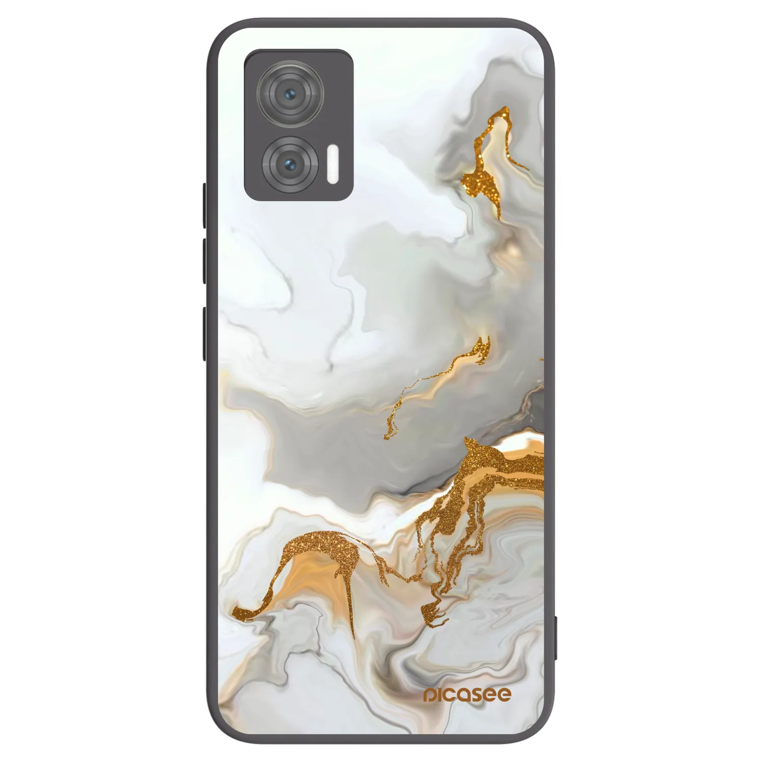 Picasee silikonowe czarne etui na Motorola Edge 30 Neo - Her