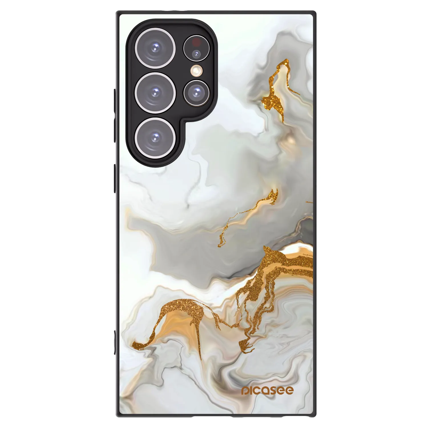 Picasee silikonowe czarne etui na Samsung Galaxy S24 Ultra S928B 5G - Her