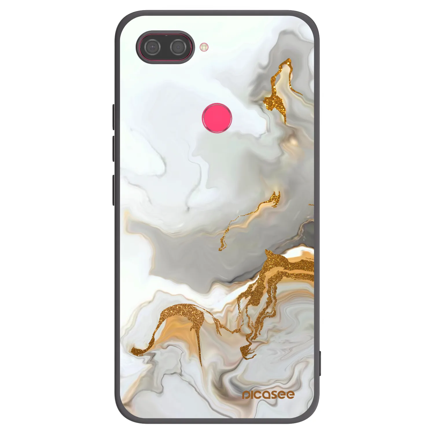 Picasee silikonowe czarne etui na Xiaomi Mi 8 Lite - Her