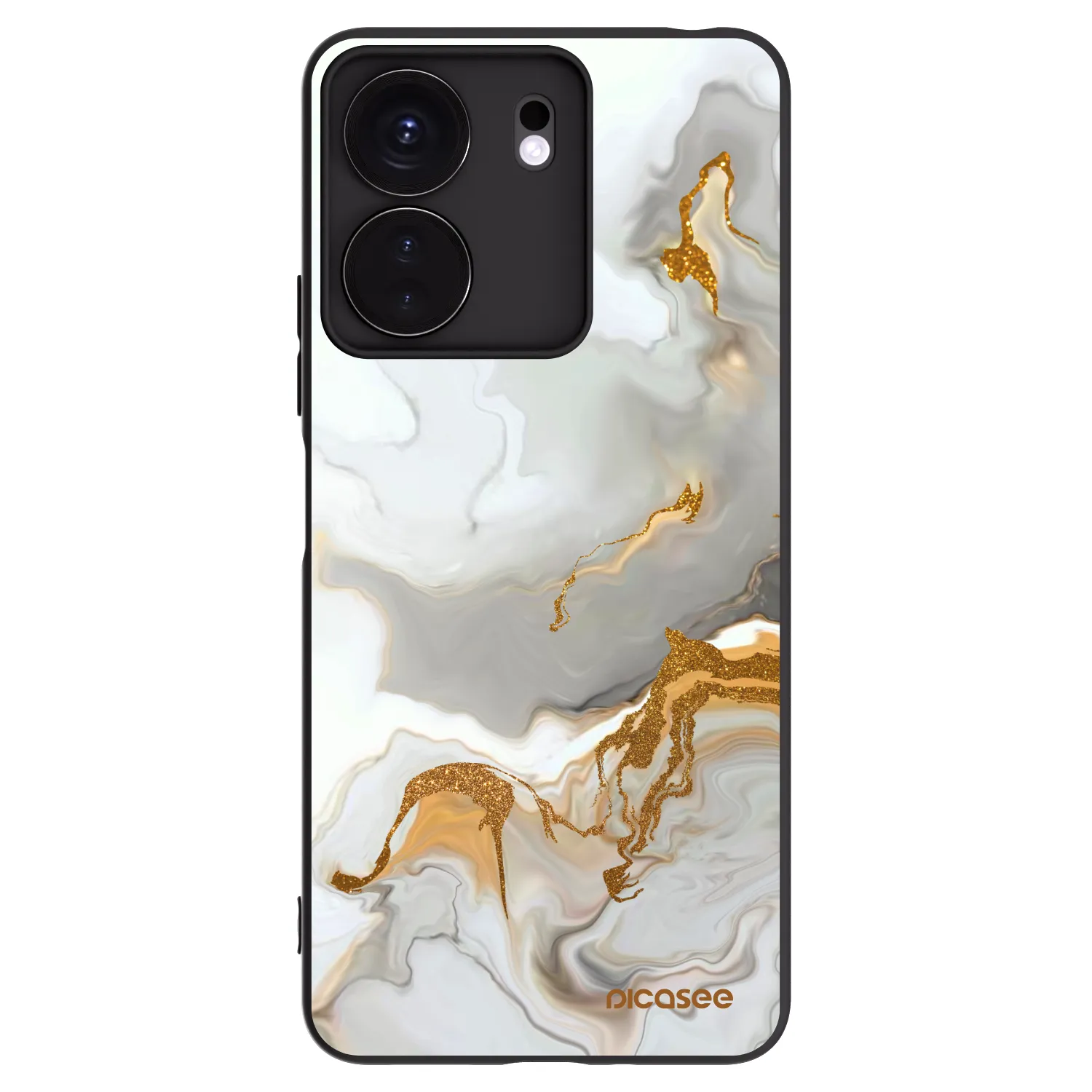 Picasee silikonowe czarne etui na Xiaomi Redmi 13C 4G - Her