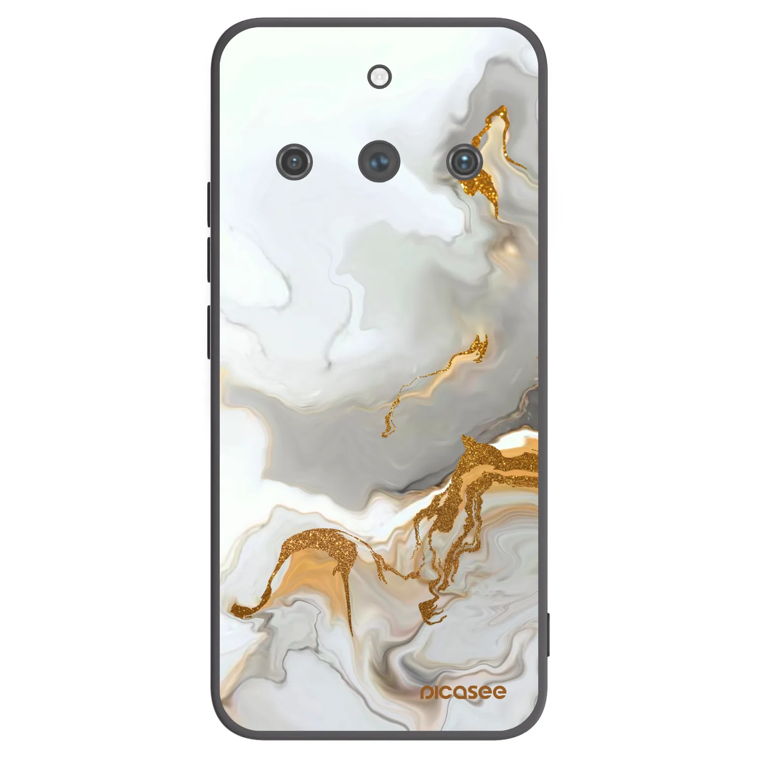 Picasee silikonowe czarne etui na Realme 11 Pro+ - Her