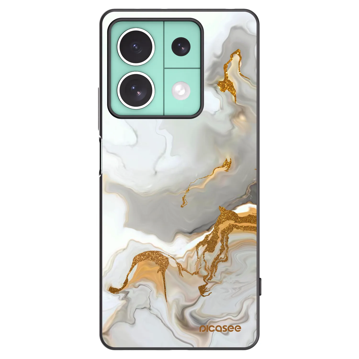Picasee silikonowe czarne etui na Xiaomi Redmi Note 13 5G - Her