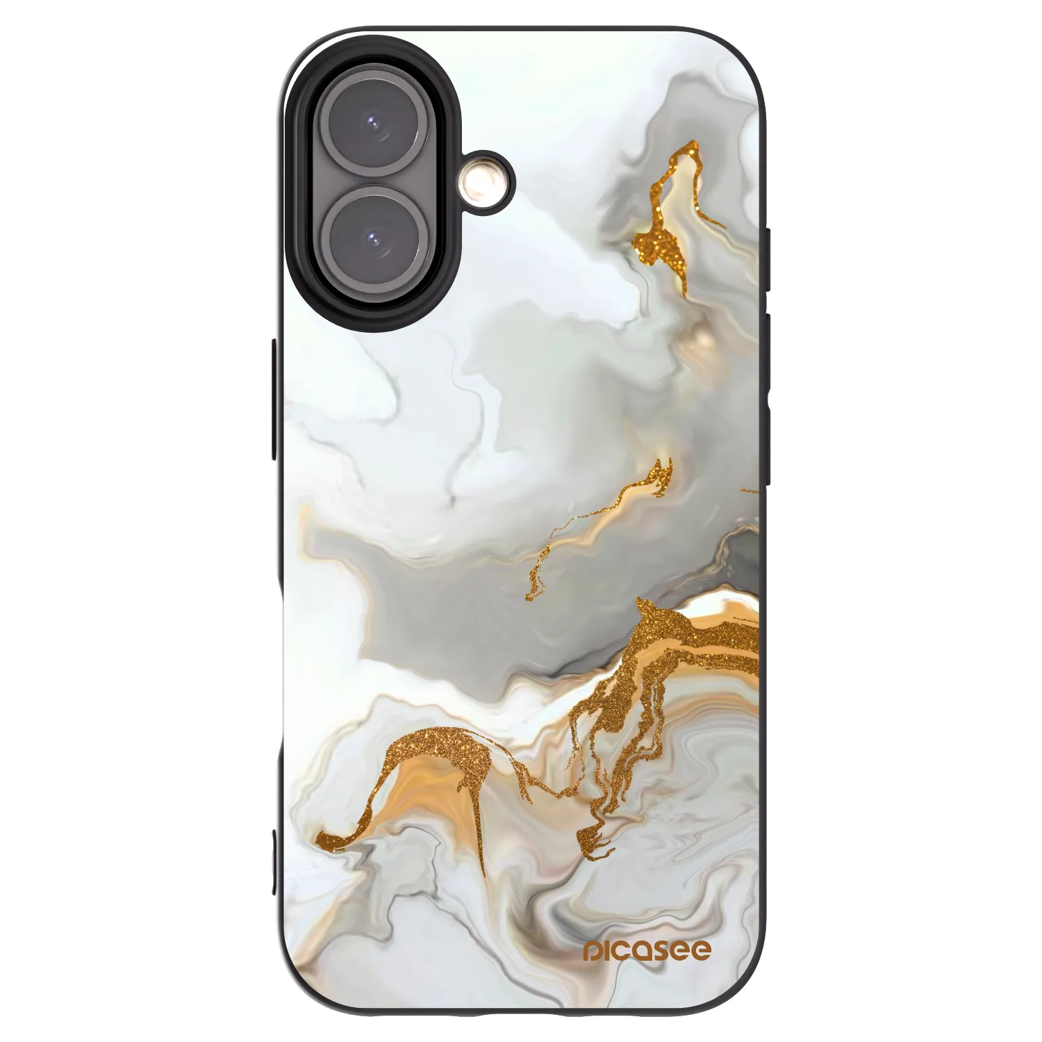 Picasee silikonowe czarne etui na Apple iPhone 16 - Her