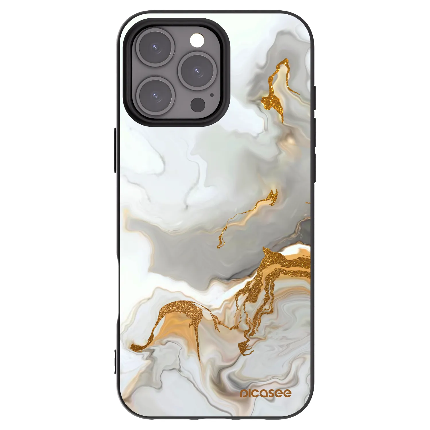Picasee silikonowe czarne etui na Apple iPhone 16 Pro Max - Her