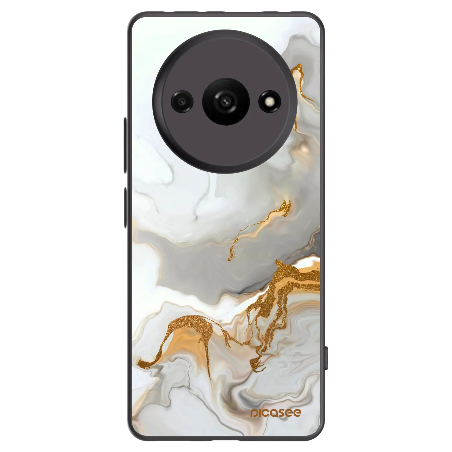 Picasee silikonowe czarne etui na Xiaomi Redmi A3 - Her