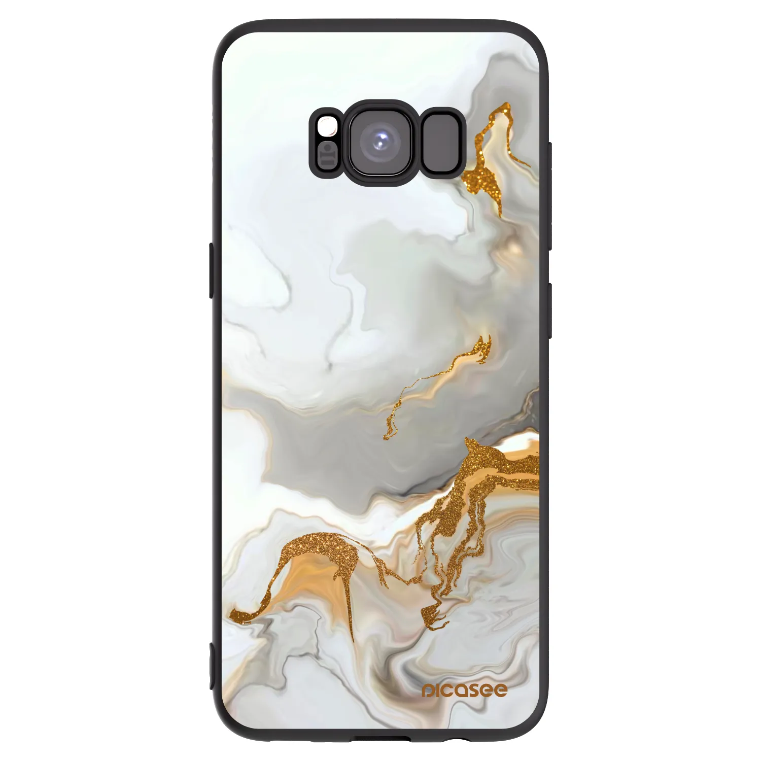 Picasee silikonowe czarne etui na Samsung Galaxy S8 G950F - Her