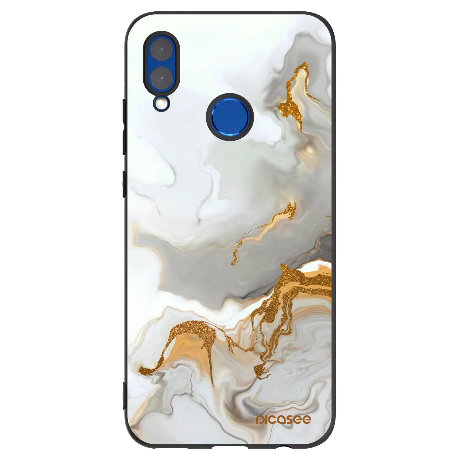 Picasee silikonowe czarne etui na Huawei P Smart 2019 - Her