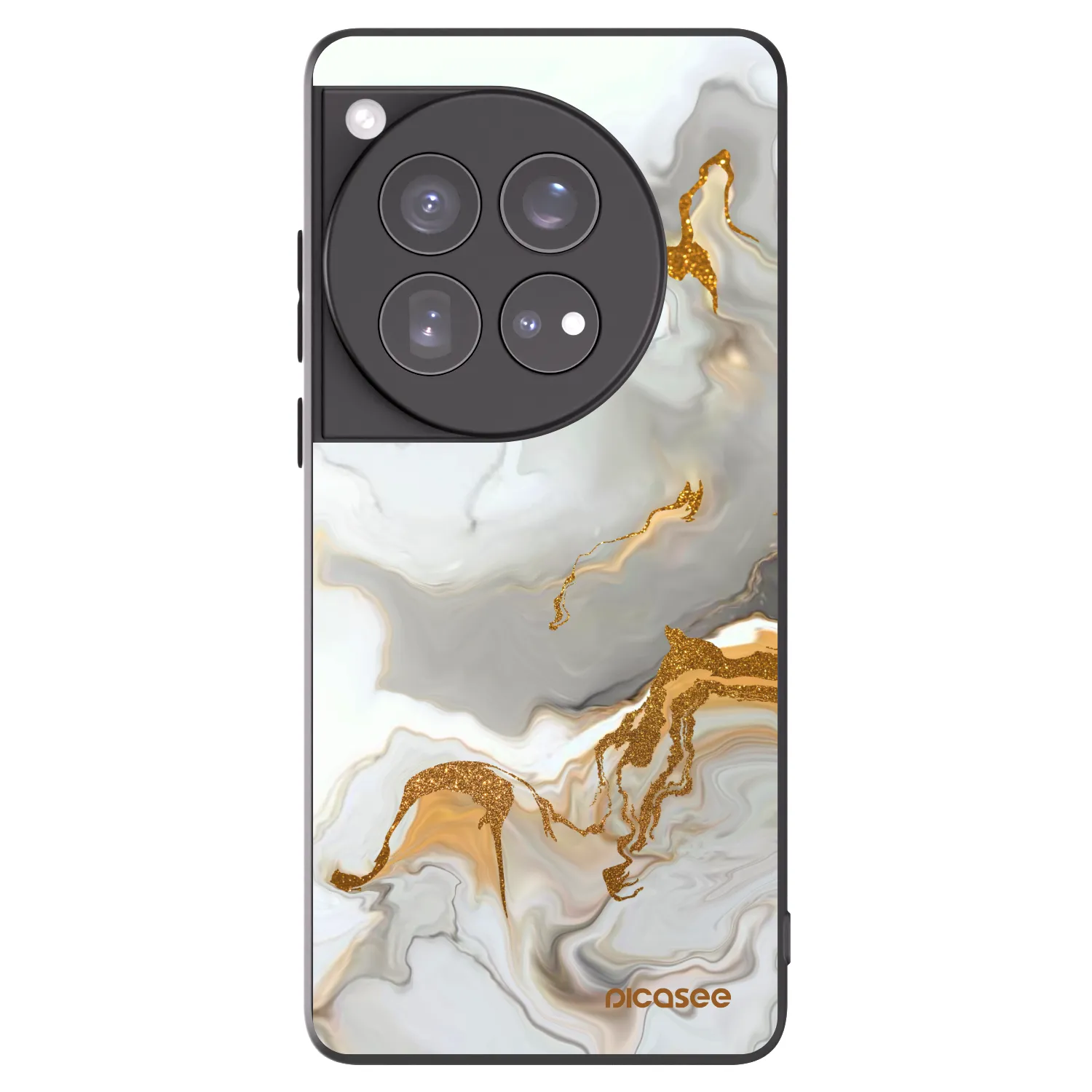 Picasee silikonowe czarne etui na OnePlus 12 5G - Her