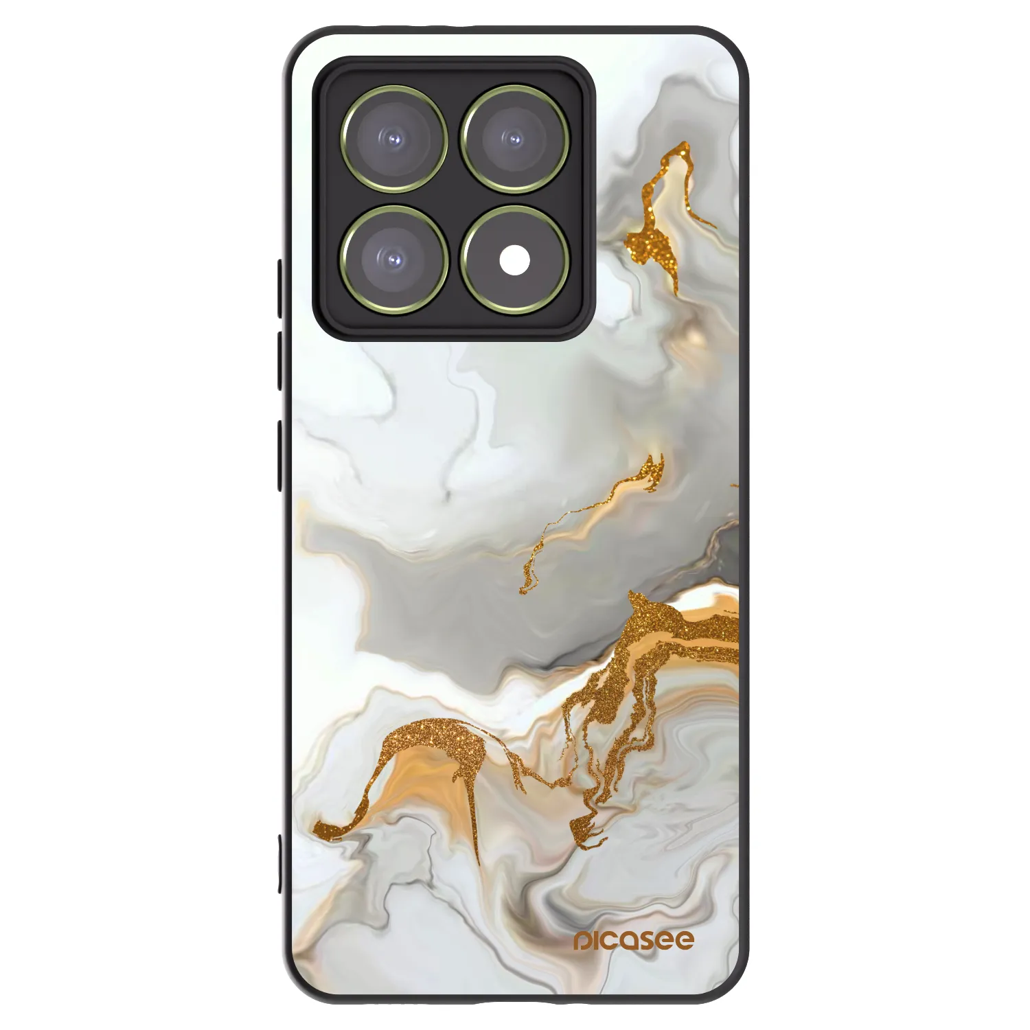 Picasee silikonowe czarne etui na Xiaomi 14T - Her