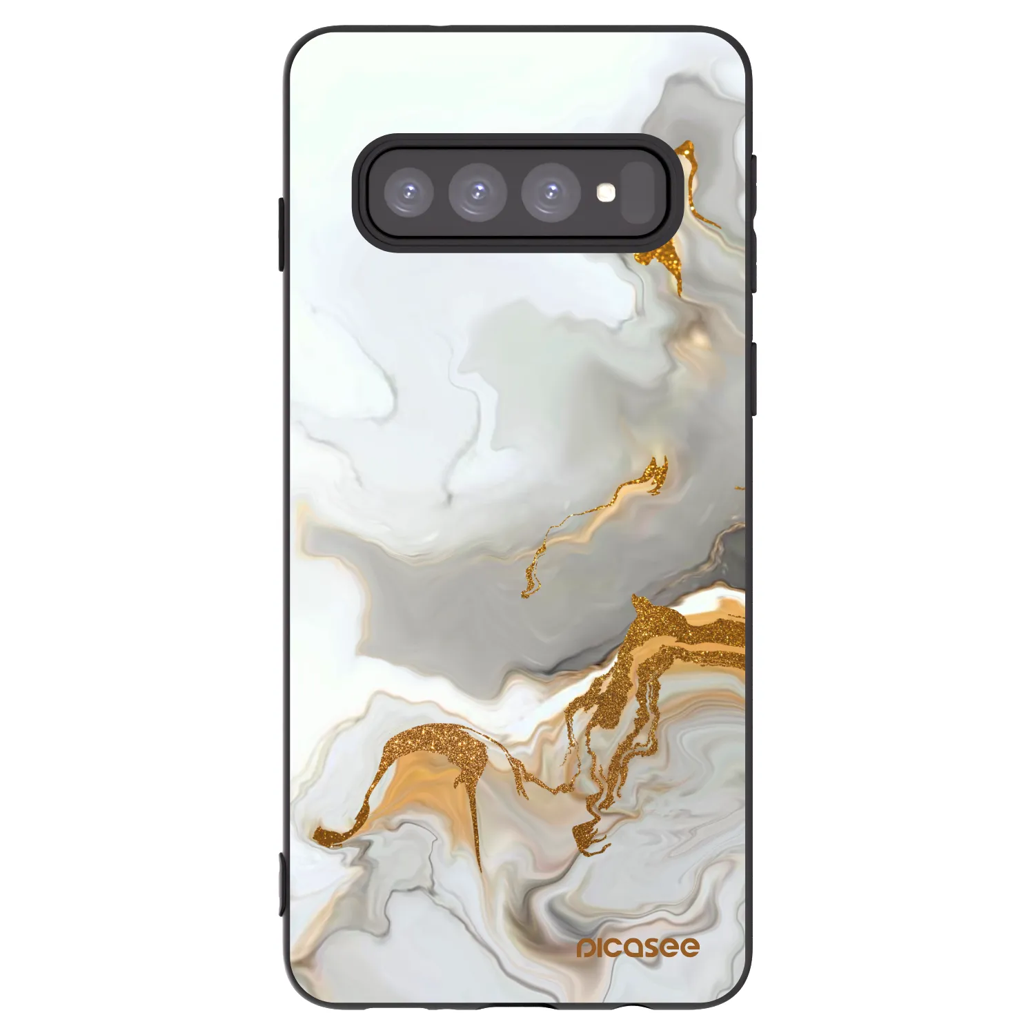Picasee silikonowe czarne etui na Samsung Galaxy S10 G973 - Her