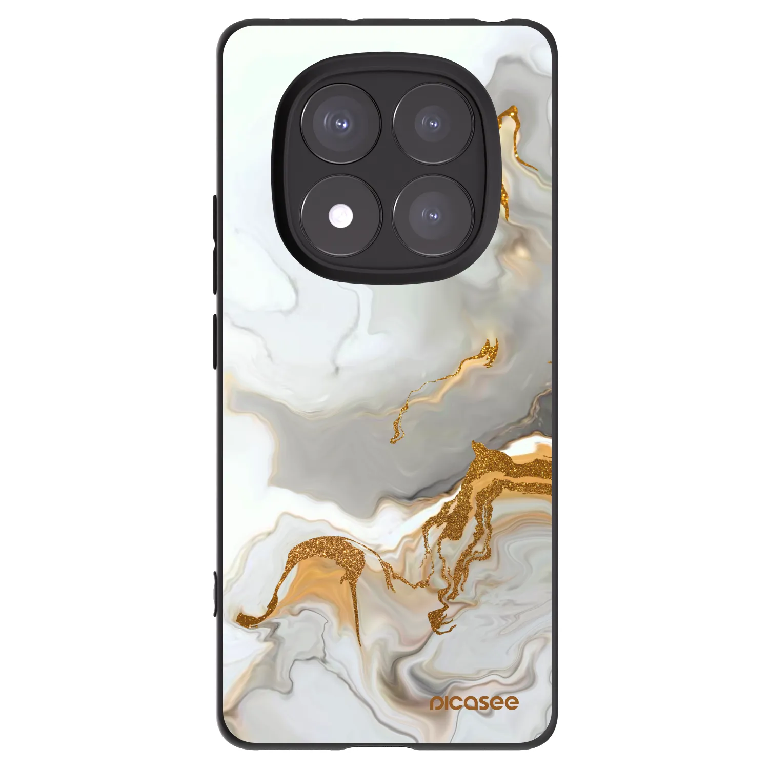Picasee silikonowe czarne etui na Xiaomi Redmi Note 14 Pro+ 5G - Her
