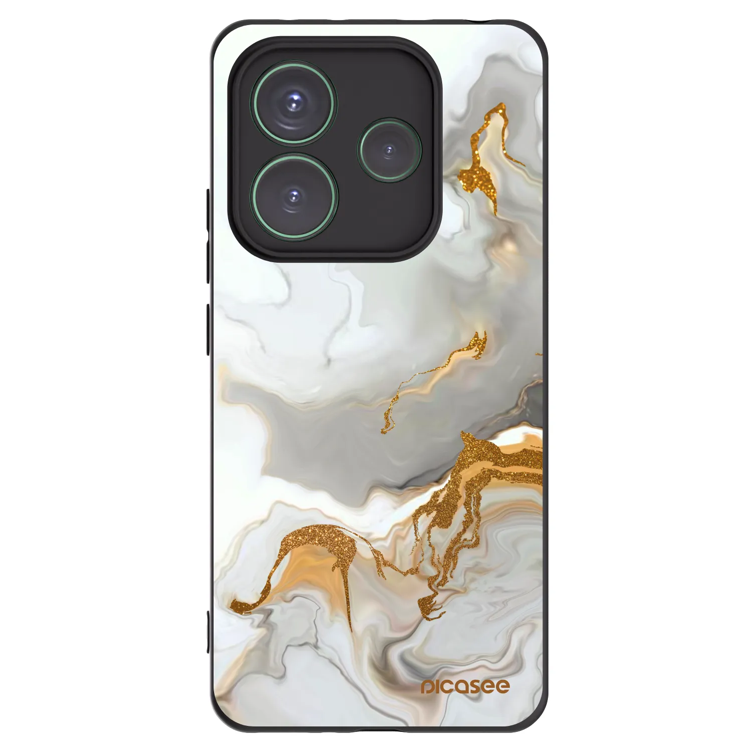 Picasee silikonowe czarne etui na Xiaomi Redmi Note 14 5G - Her