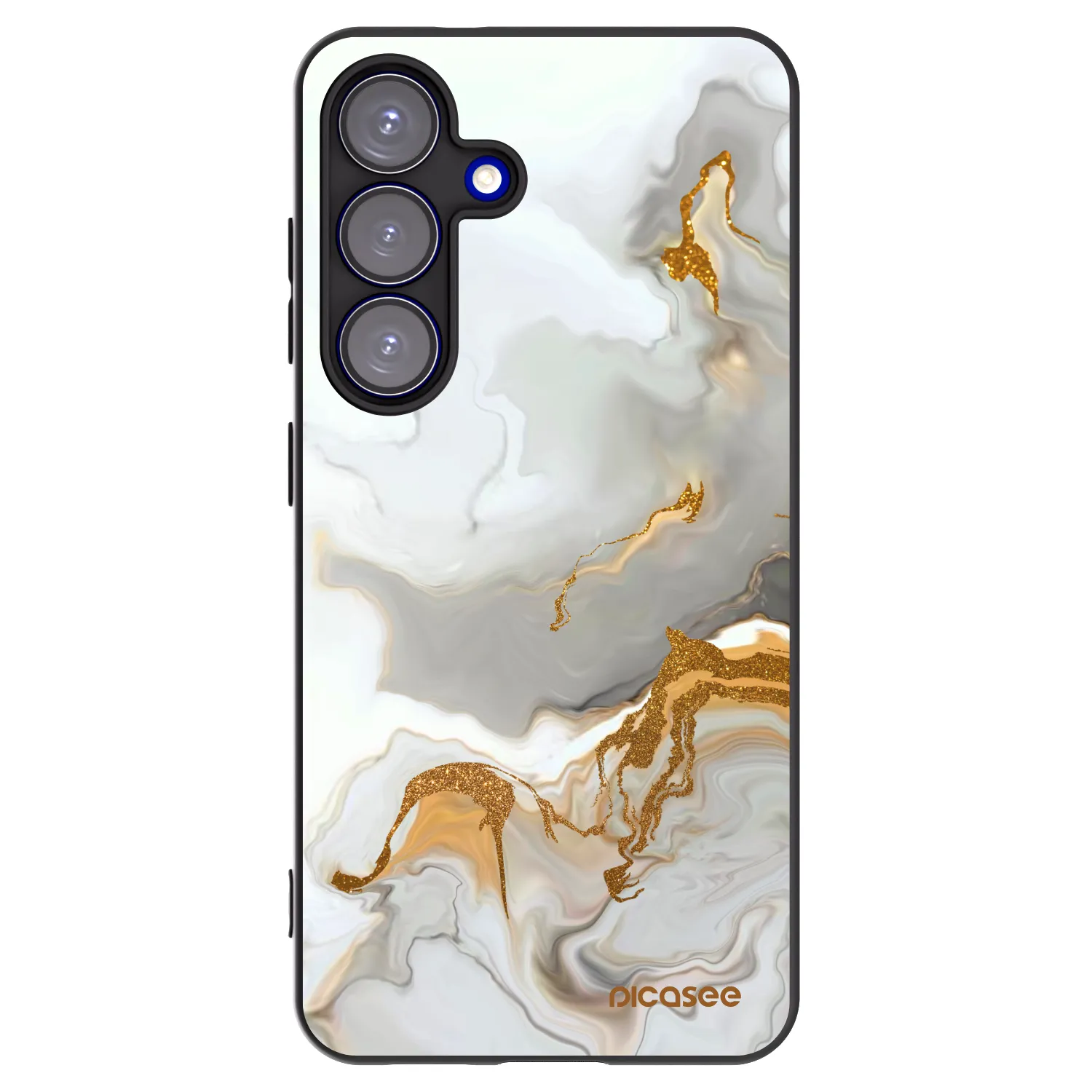 Picasee silikonowe czarne etui na Samsung Galaxy S25 5G - Her