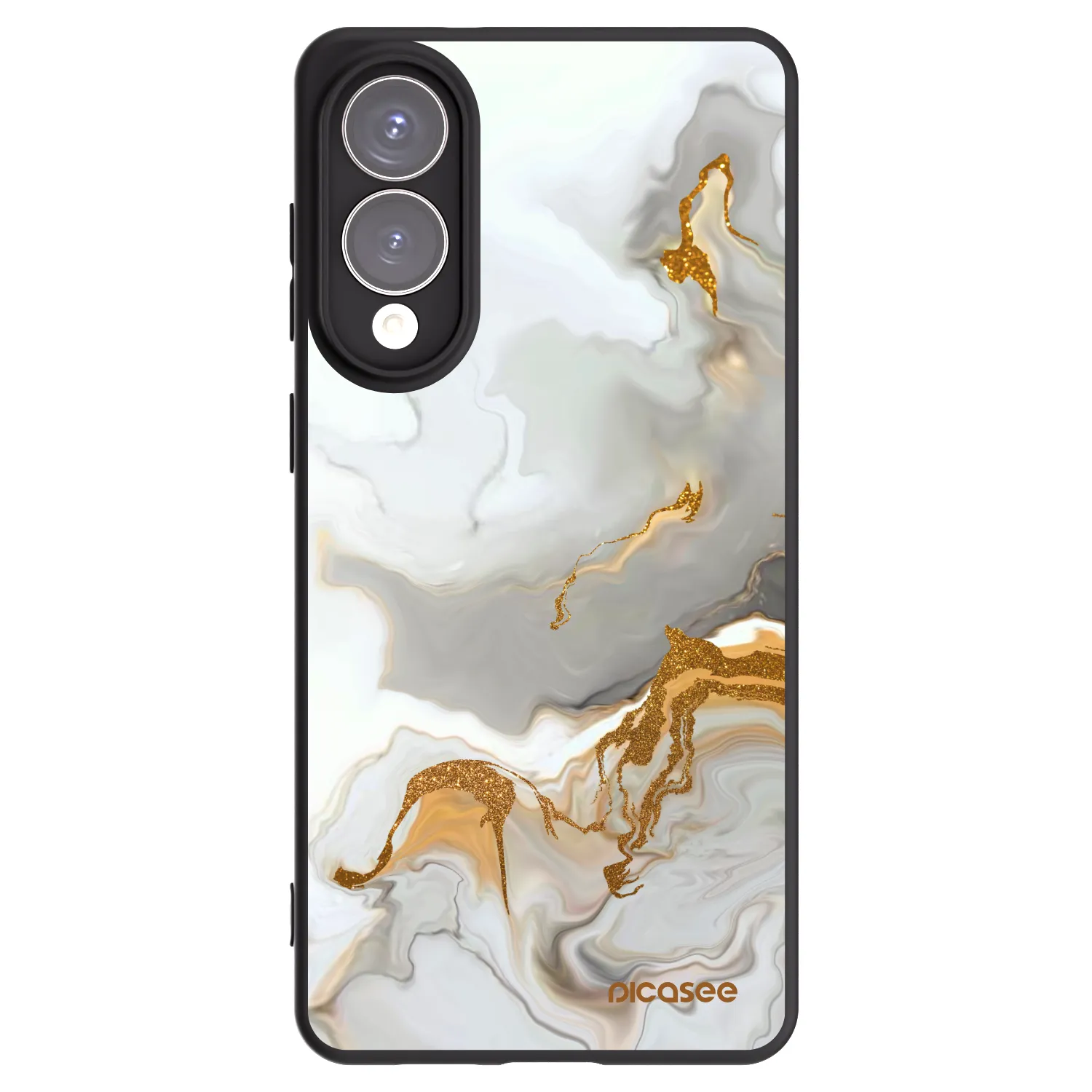 Picasee silikonowe czarne etui na Samsung Galaxy S25 Edge 5G - Her