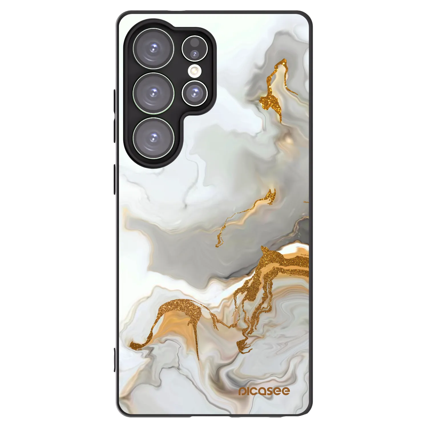 Picasee silikonowe czarne etui na Samsung Galaxy S25 Ultra 5G - Her