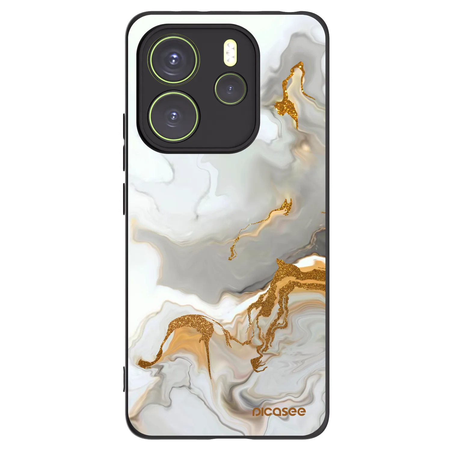 Picasee silikonowe czarne etui na Xiaomi Redmi Note 14 4G - Her