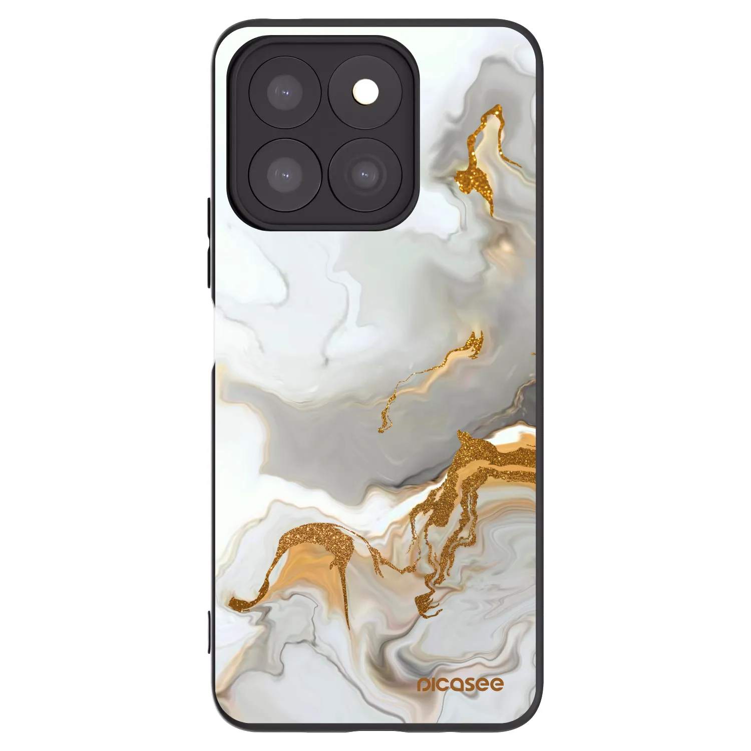 Picasee silikonowe czarne etui na Honor X8c - Her