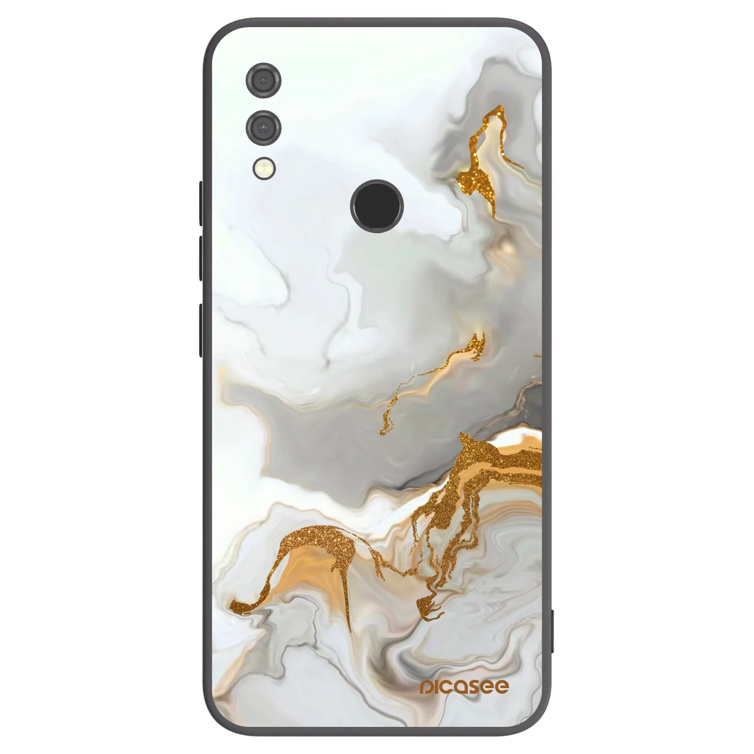 Picasee silikonowe czarne etui na Xiaomi Redmi Note 7 - Her