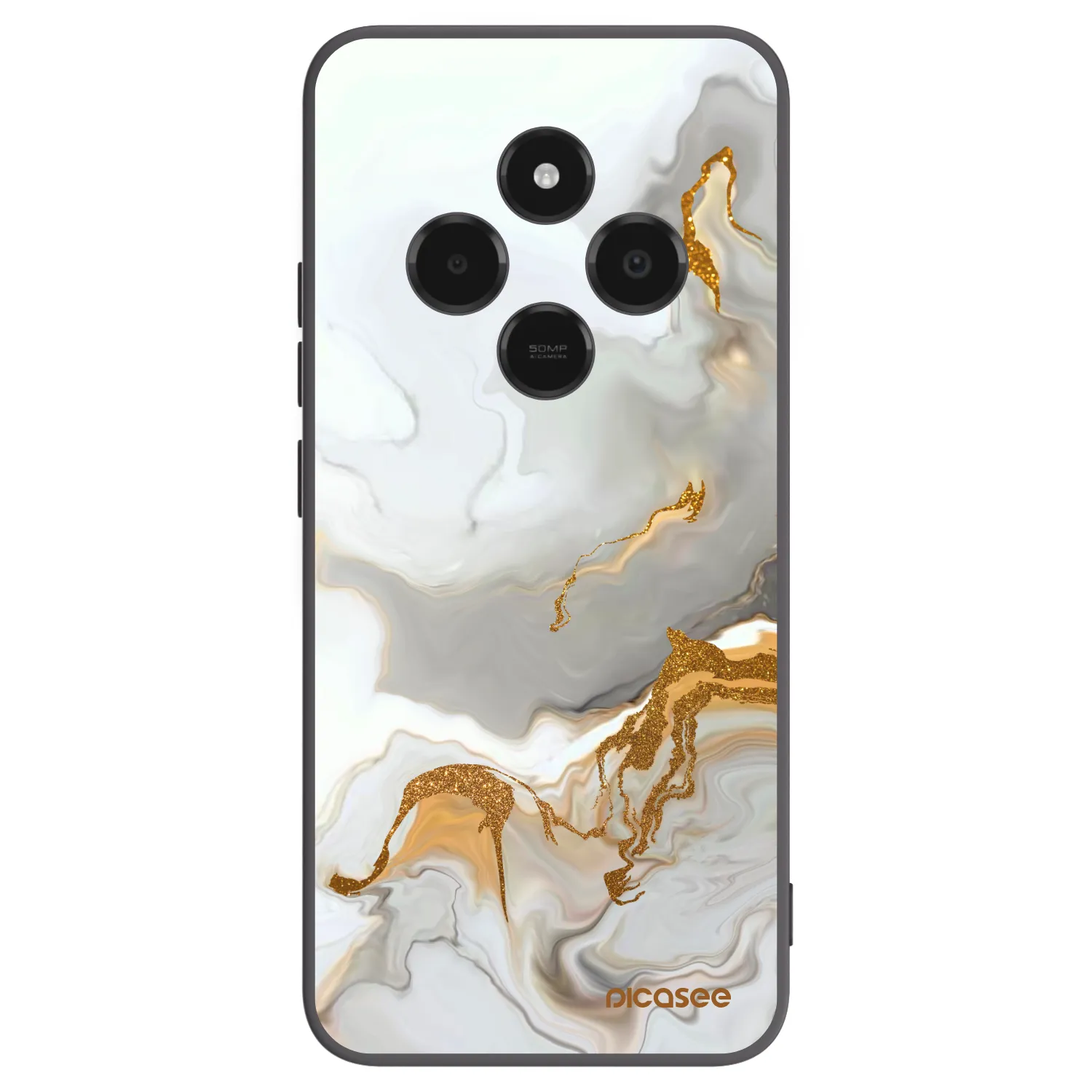 Picasee silikonowe czarne etui na Xiaomi Poco C75 - Her