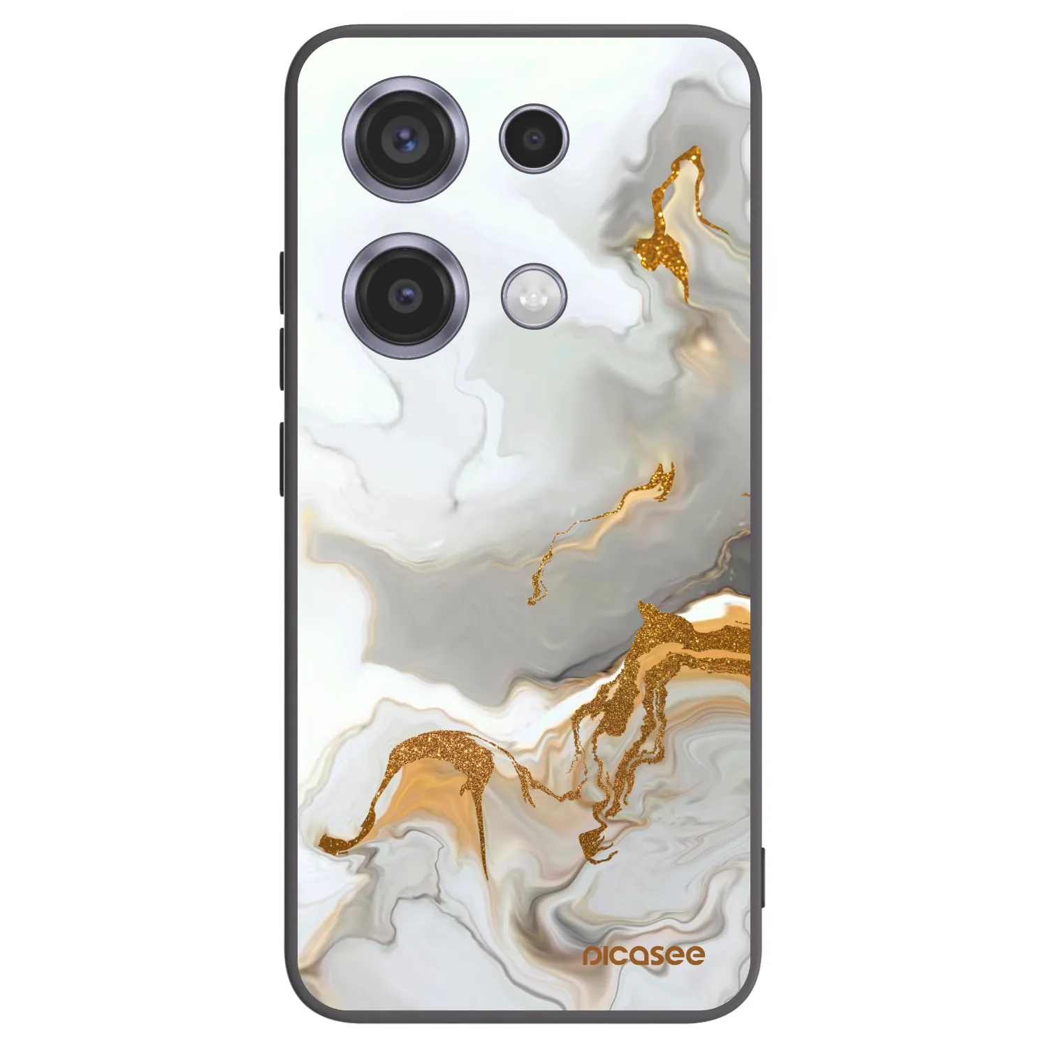 Picasee silikonowe czarne etui na Xiaomi Redmi Note 14S - Her