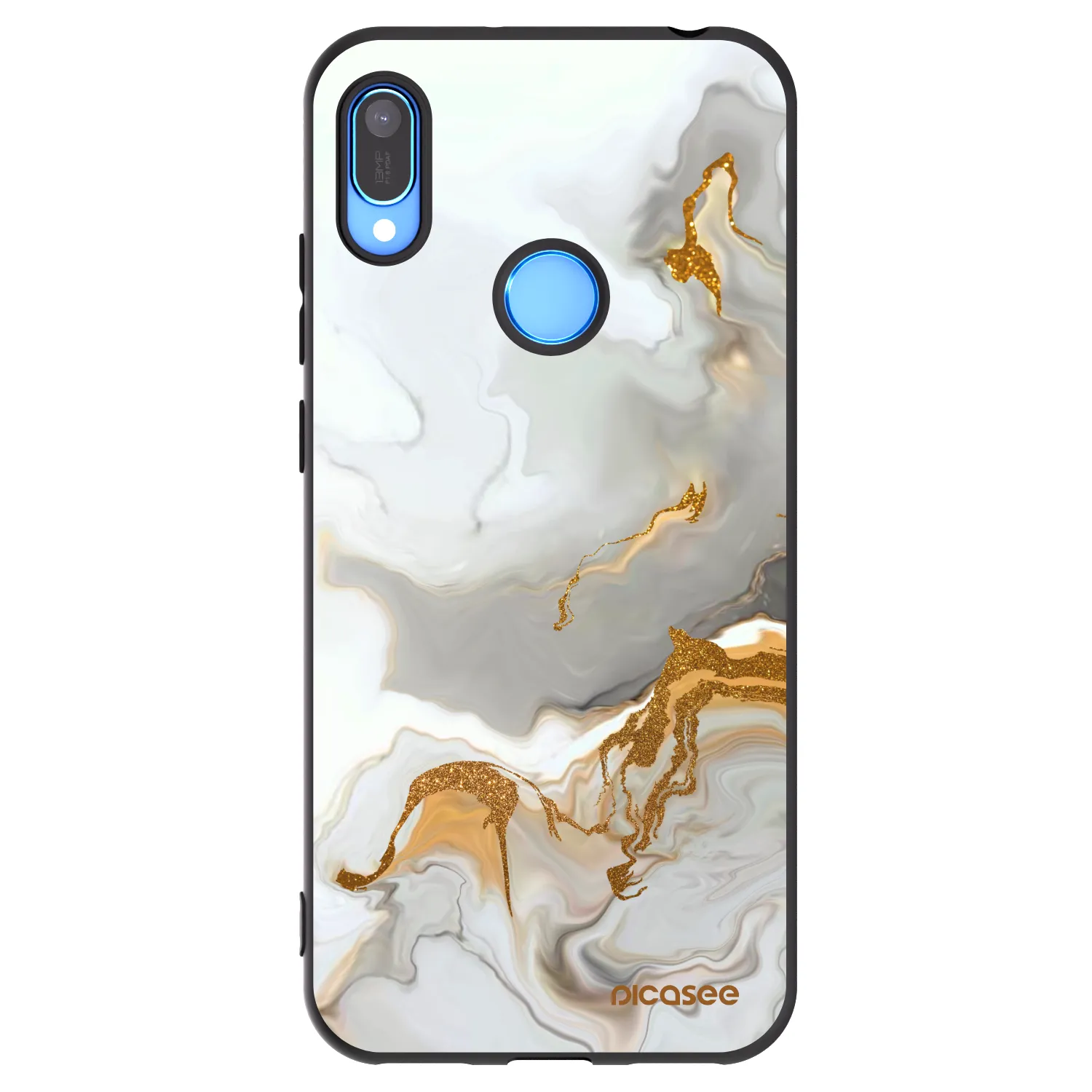 Picasee silikonowe czarne etui na Huawei Y6 2019 - Her