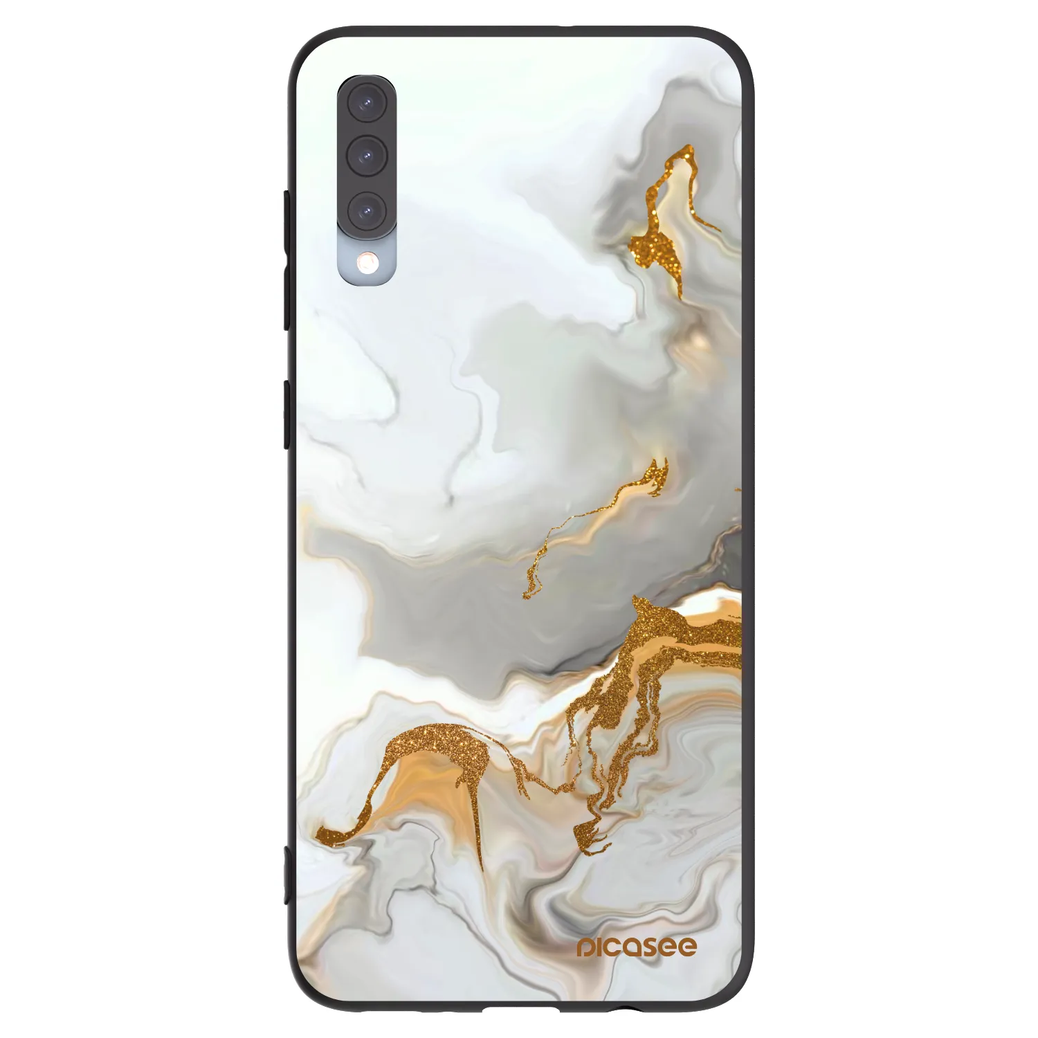 Picasee silikonowe czarne etui na Samsung Galaxy A70 A705F - Her