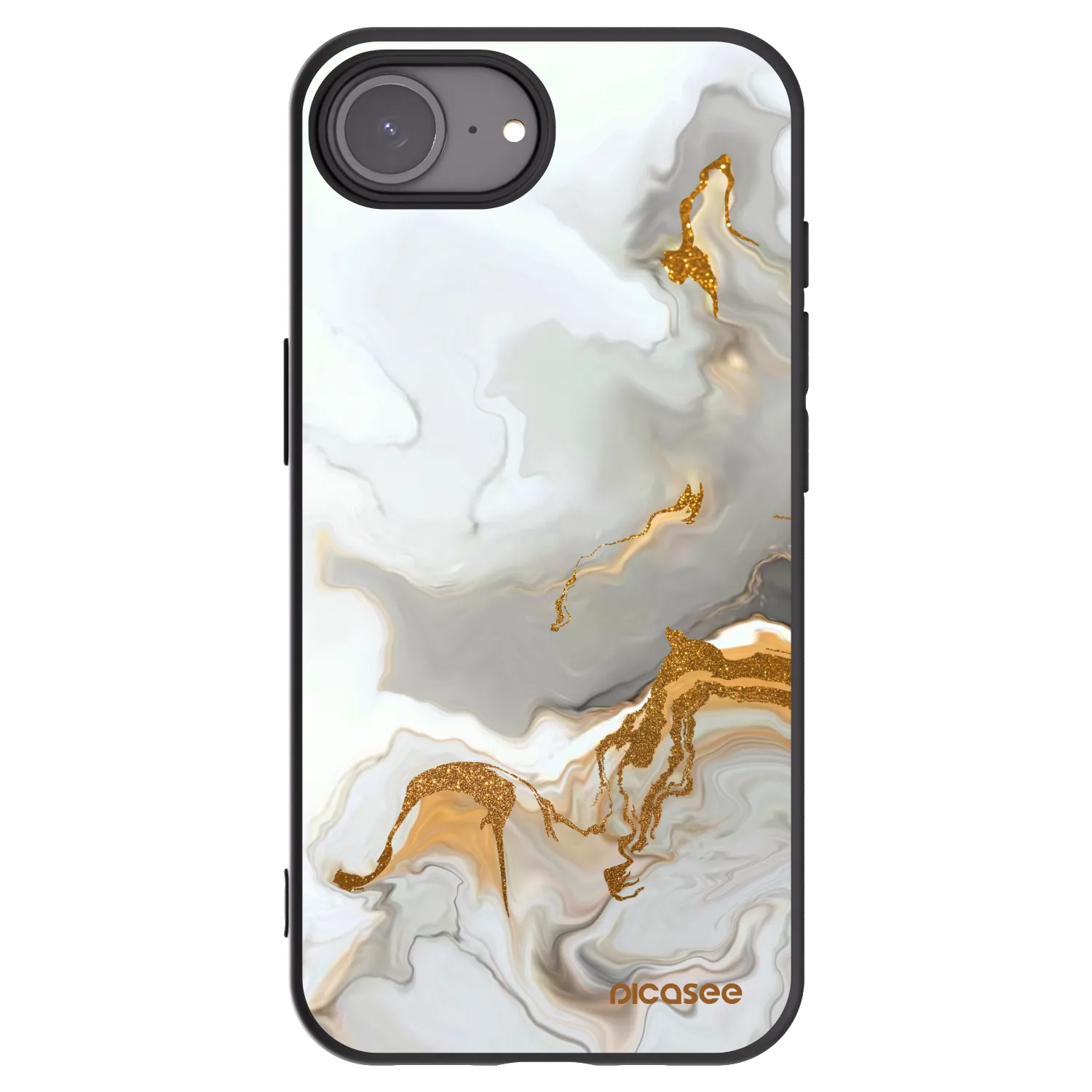 Picasee silikonowe czarne etui na Apple iPhone 17e - Her