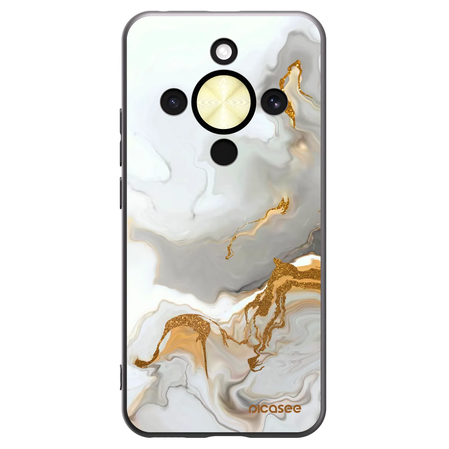 Picasee silikonowe czarne etui na Honor Magic8 Lite 5G - Her