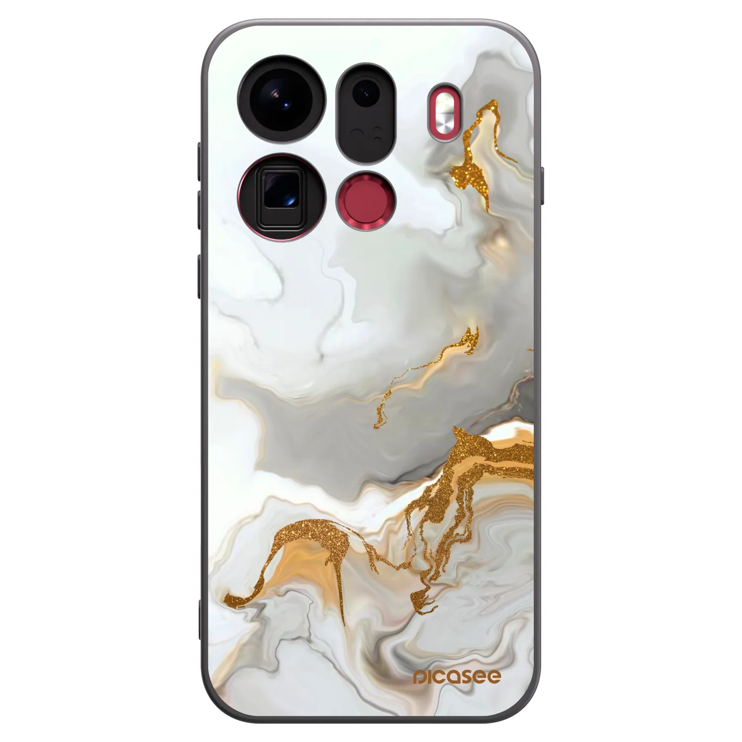 Picasee silikonowe czarne etui na OPPO Find X9 Pro - Her