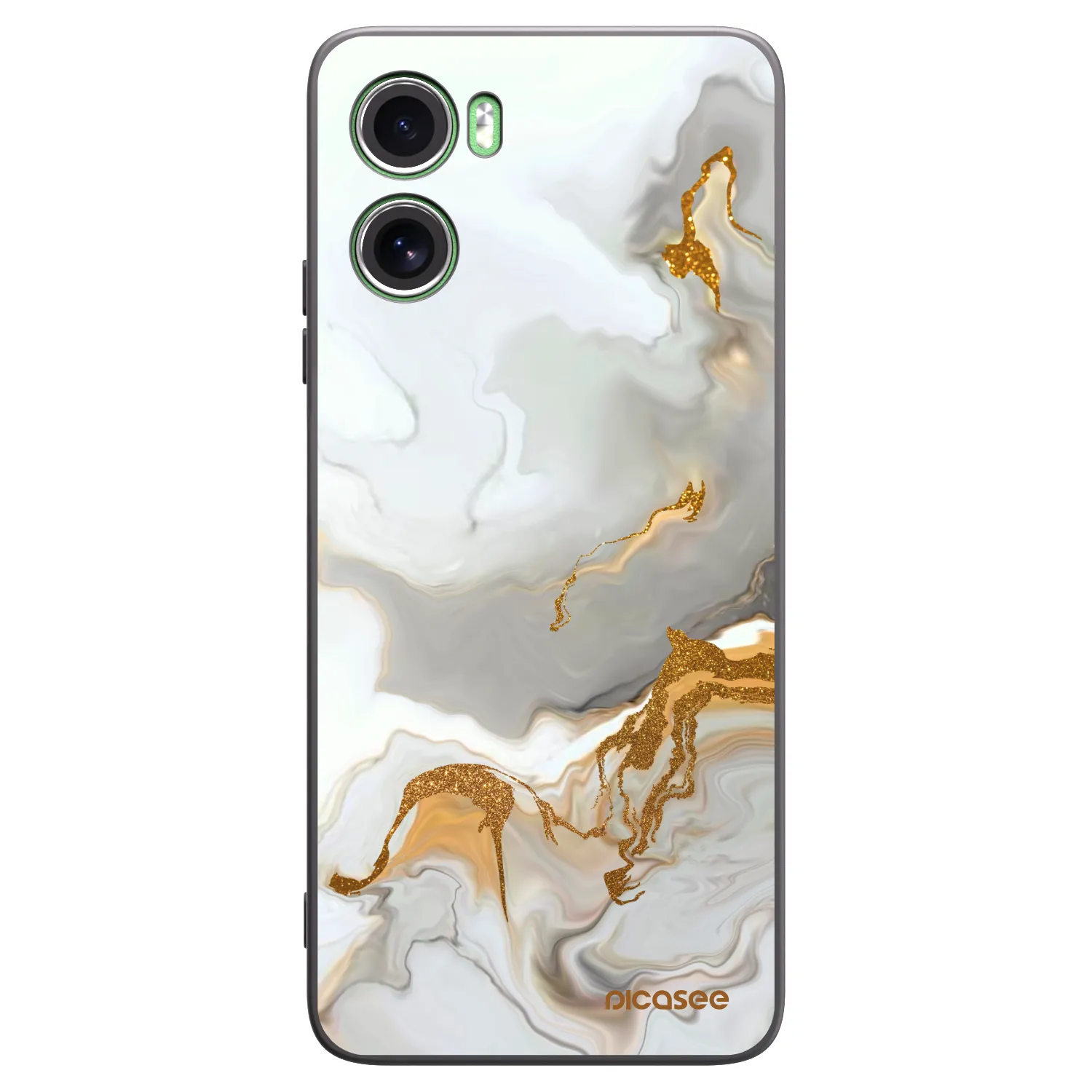 Picasee silikonowe czarne etui na Motorola Moto G06 - Her